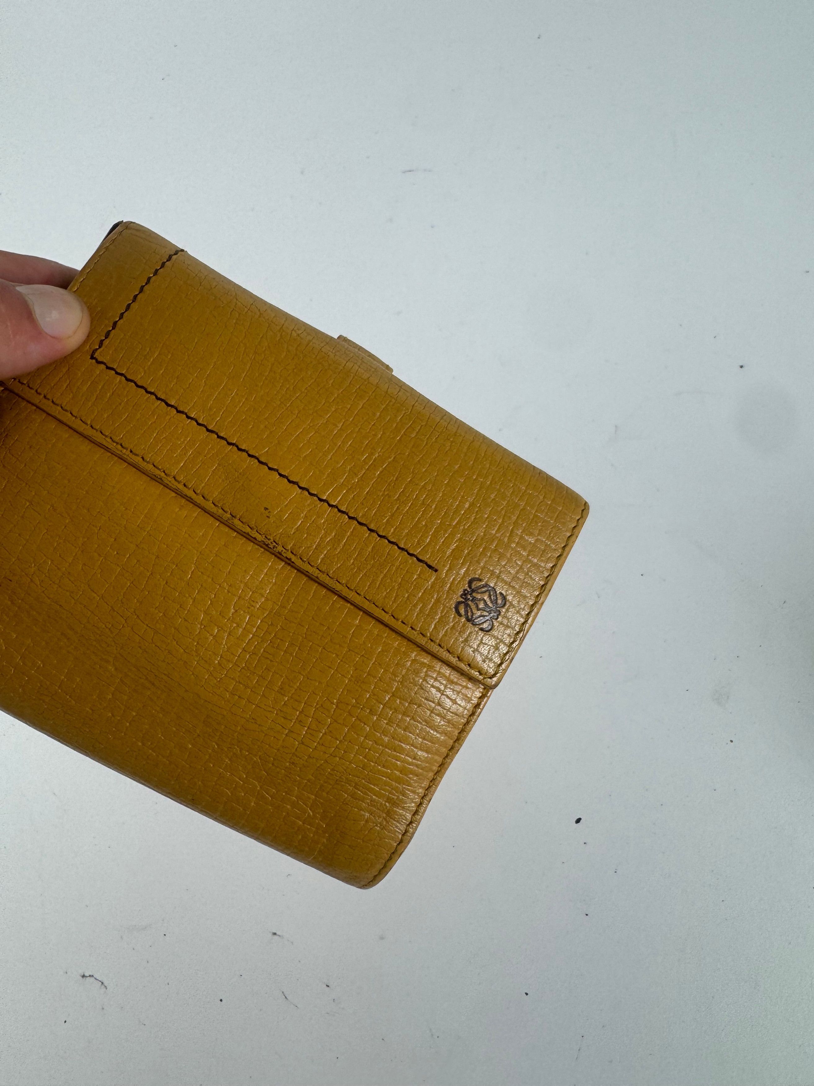 Loewe Vintage Leather wallet yellow Size ONE SIZE - 9 Thumbnail