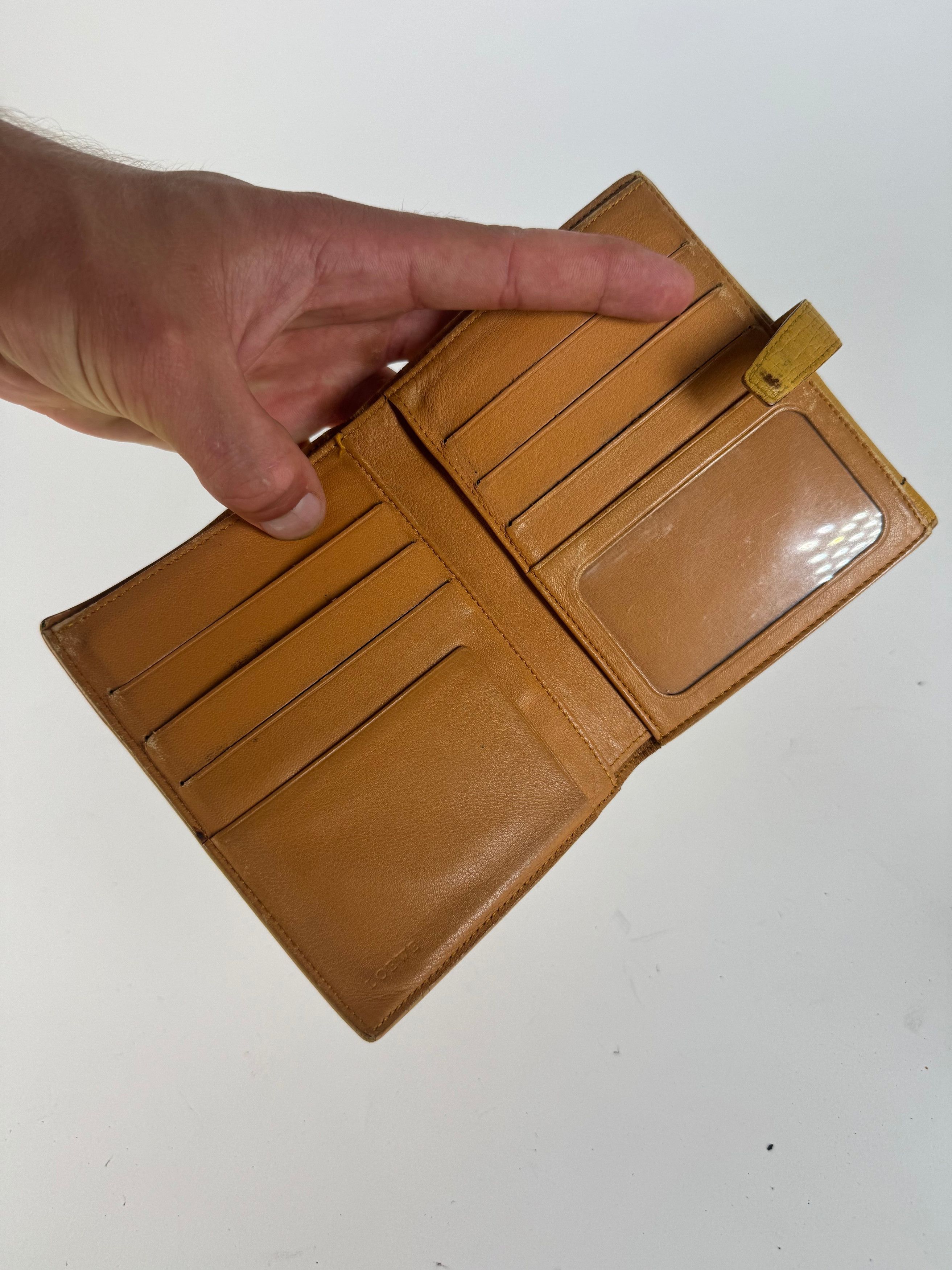 Loewe Vintage Leather wallet yellow Size ONE SIZE - 4 Thumbnail