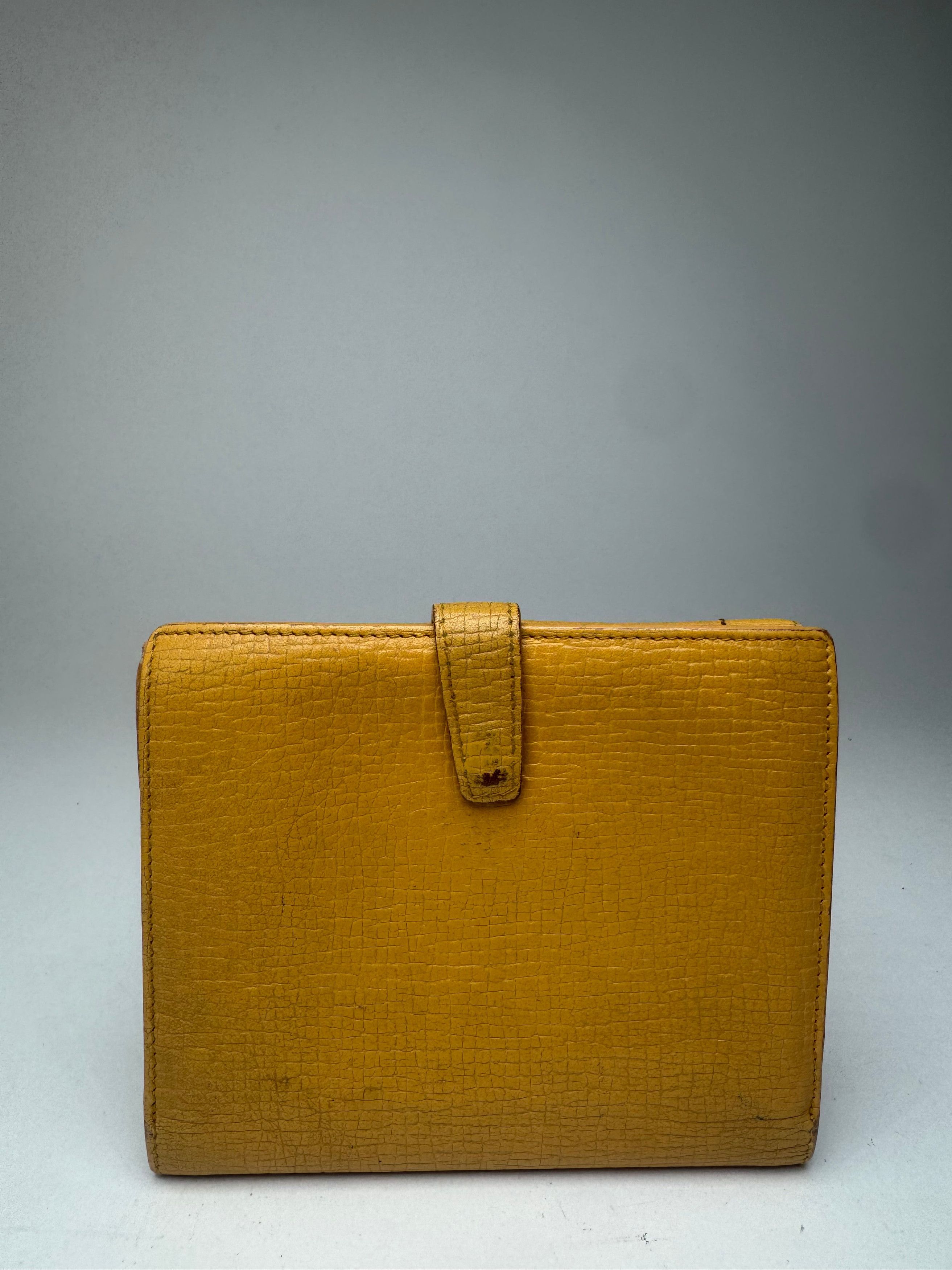 Loewe Vintage Leather wallet yellow Size ONE SIZE - 2 Thumbnail