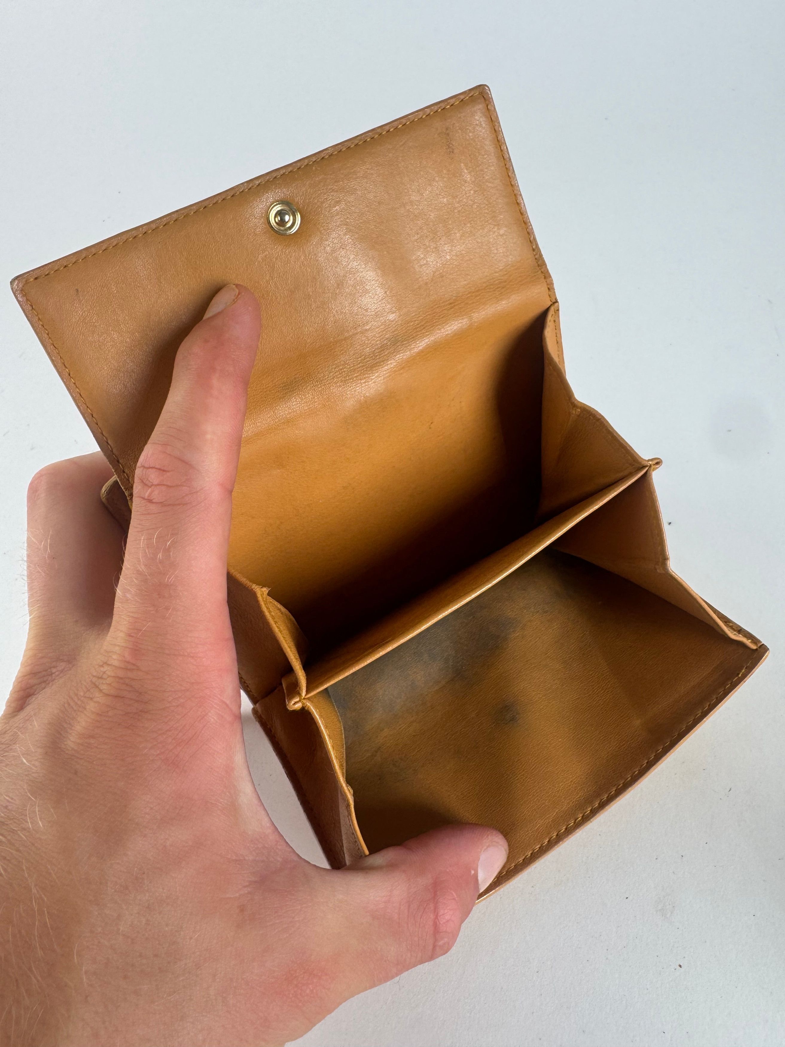Loewe Vintage Leather wallet yellow Size ONE SIZE - 3 Thumbnail