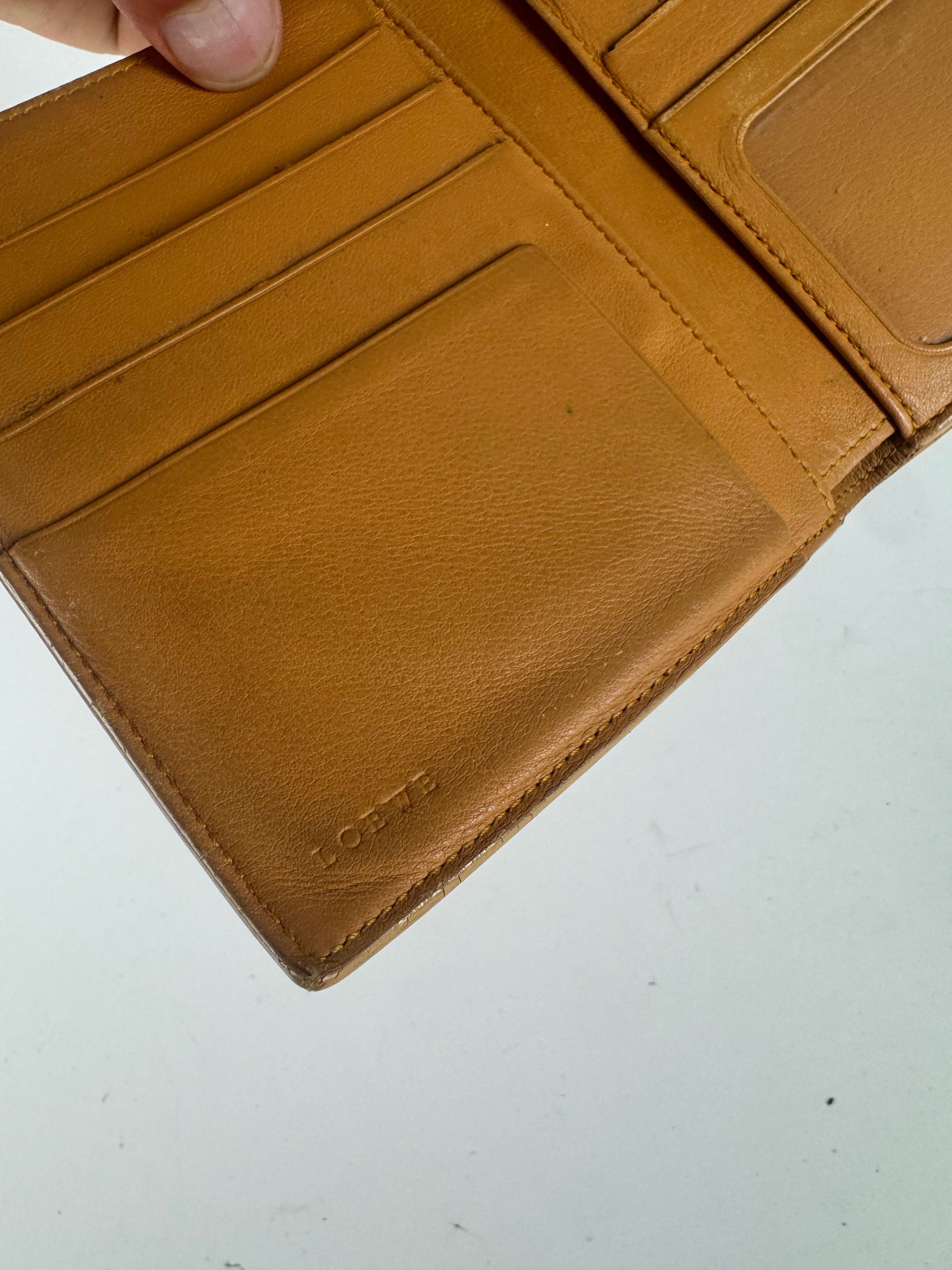 Loewe Vintage Leather wallet yellow Size ONE SIZE - 5 Thumbnail
