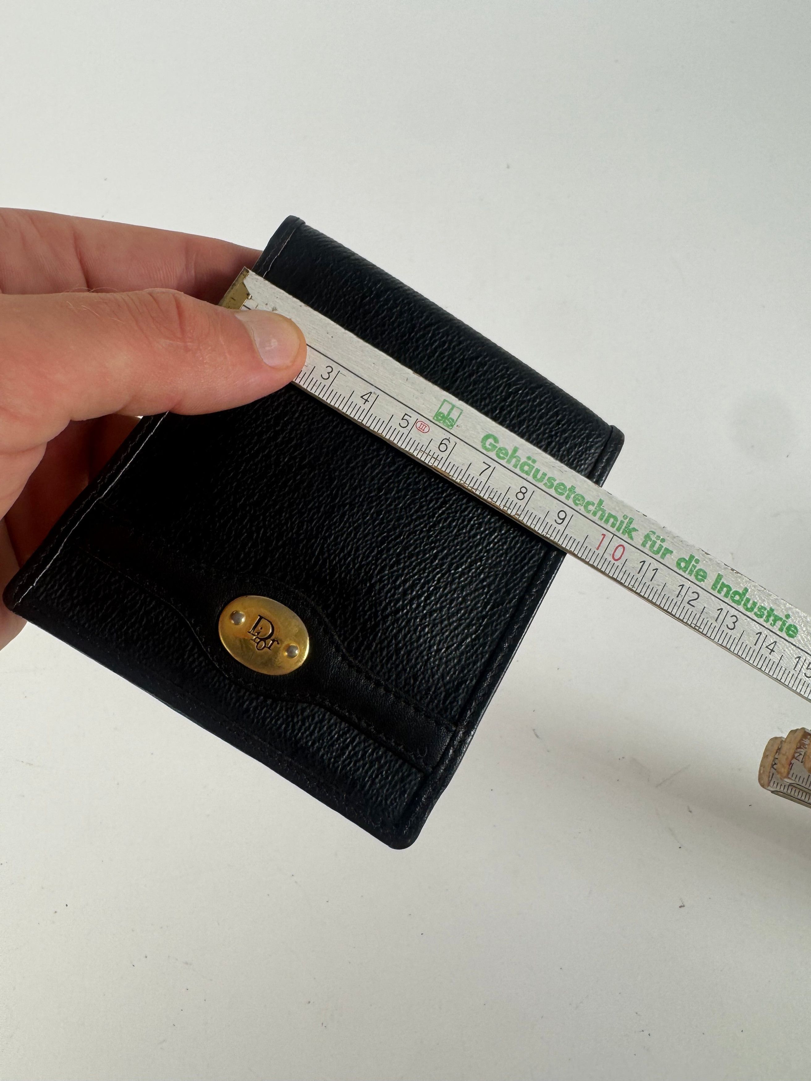 Dior Vintage Lether wallet Black Size ONE SIZE - 12 Thumbnail