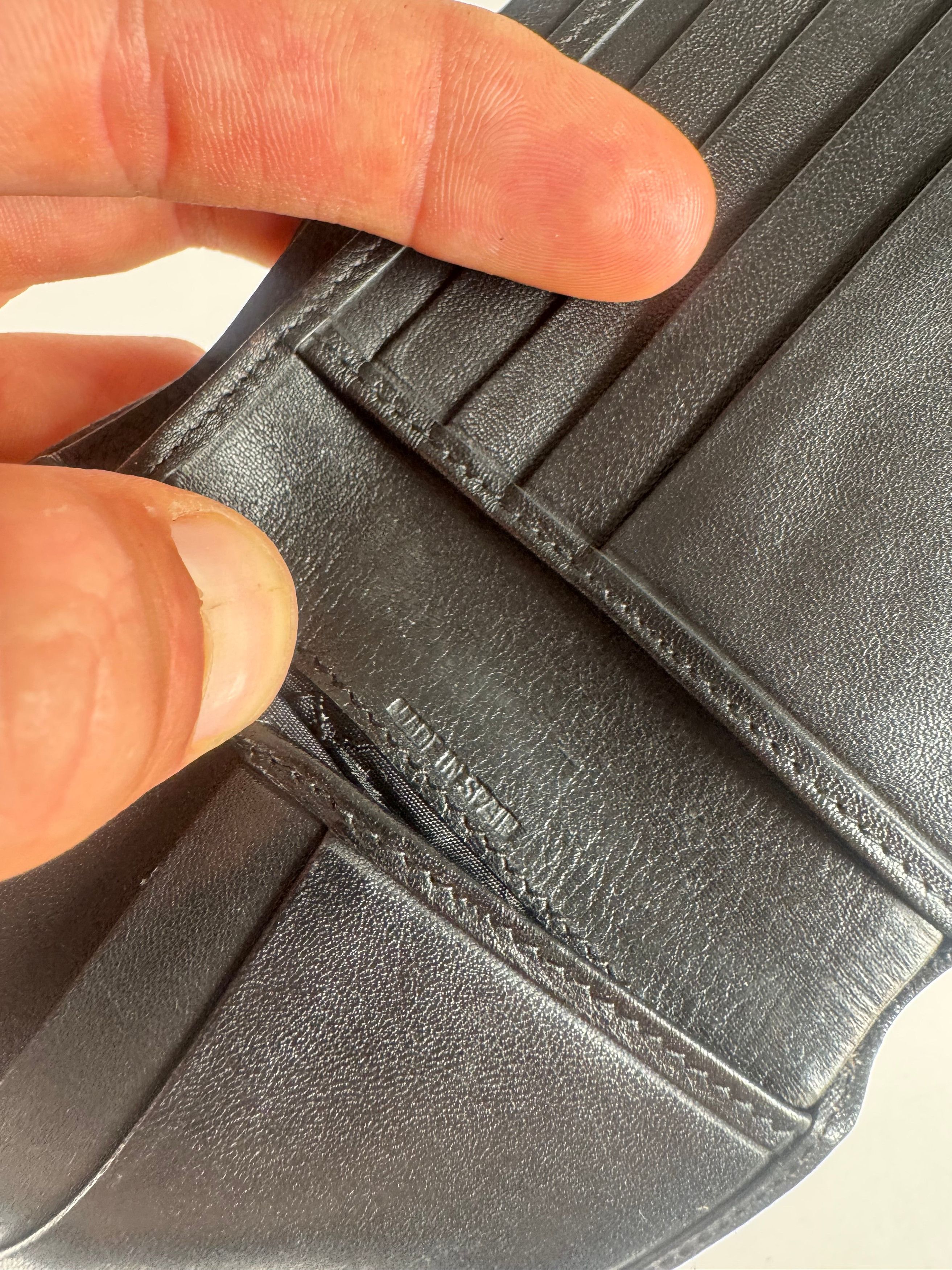 Dior Vintage Lether wallet Black Size ONE SIZE - 8 Thumbnail