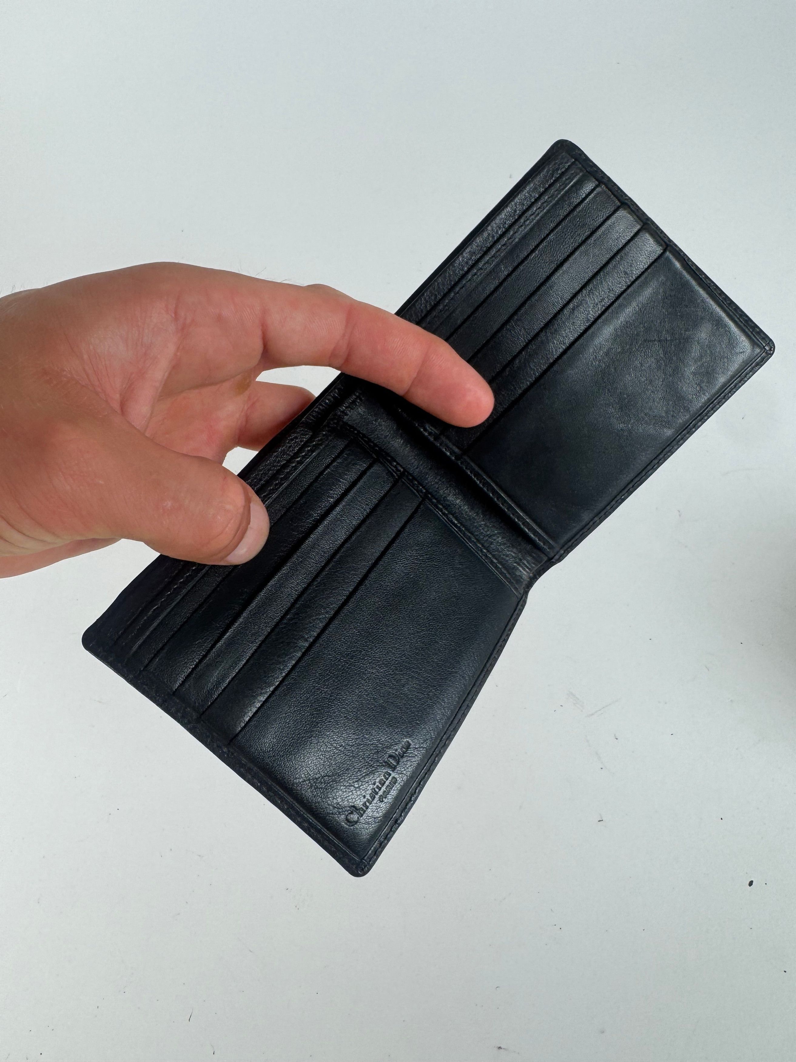 Dior Vintage Lether wallet Black Size ONE SIZE - 4 Thumbnail