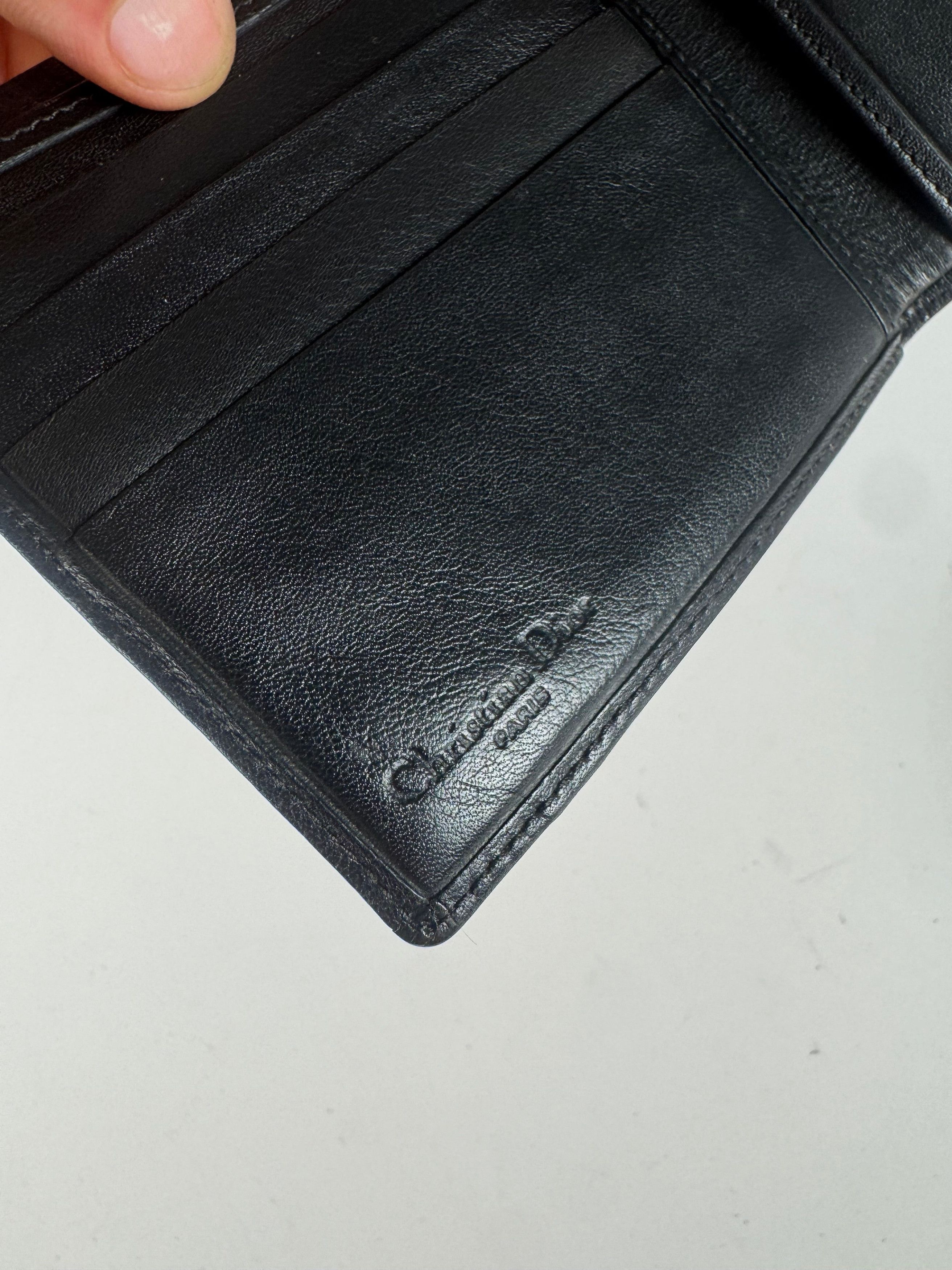 Dior Vintage Lether wallet Black Size ONE SIZE - 5 Thumbnail