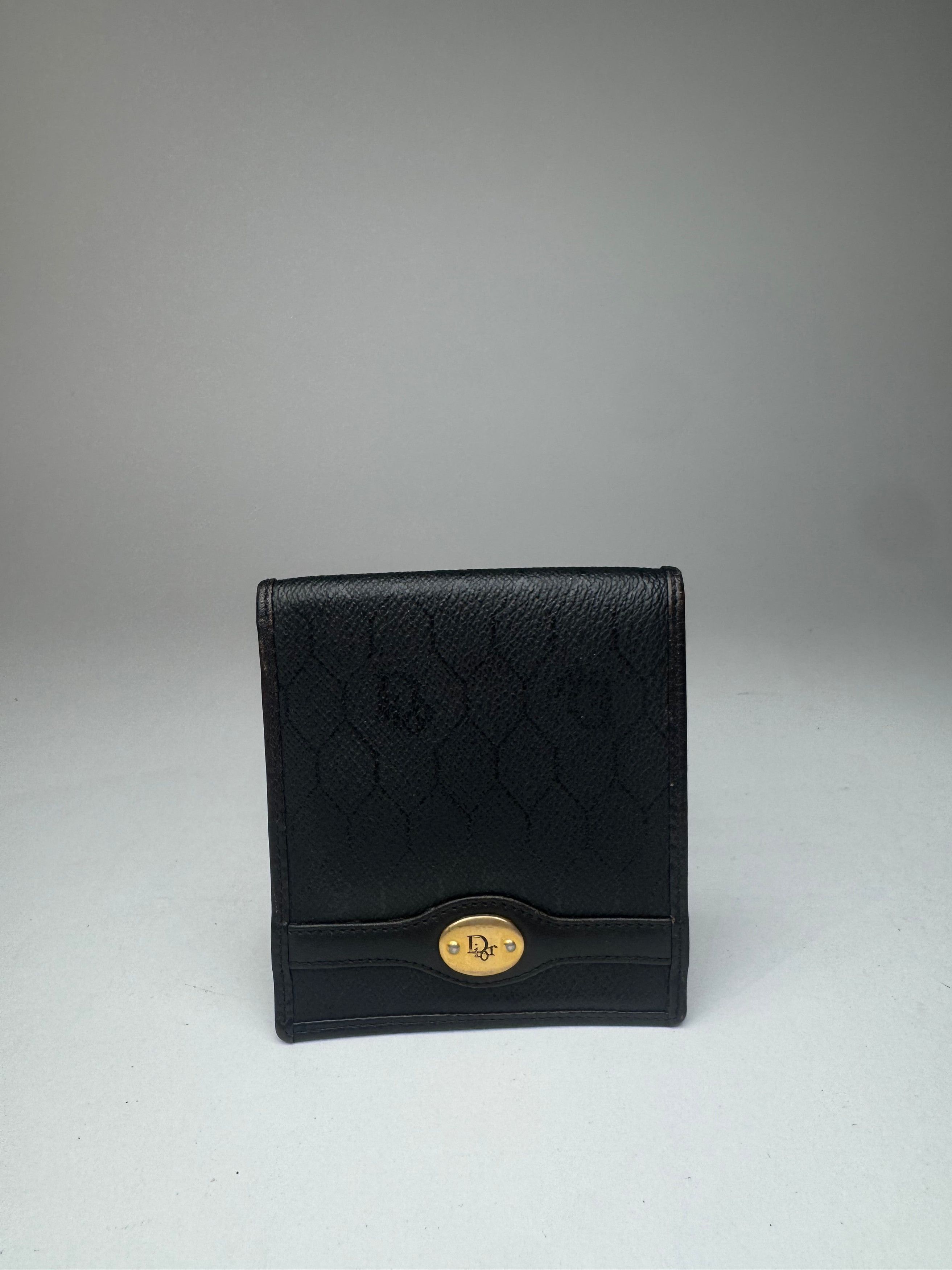 Dior Vintage Lether wallet Black Size ONE SIZE - 6 Thumbnail