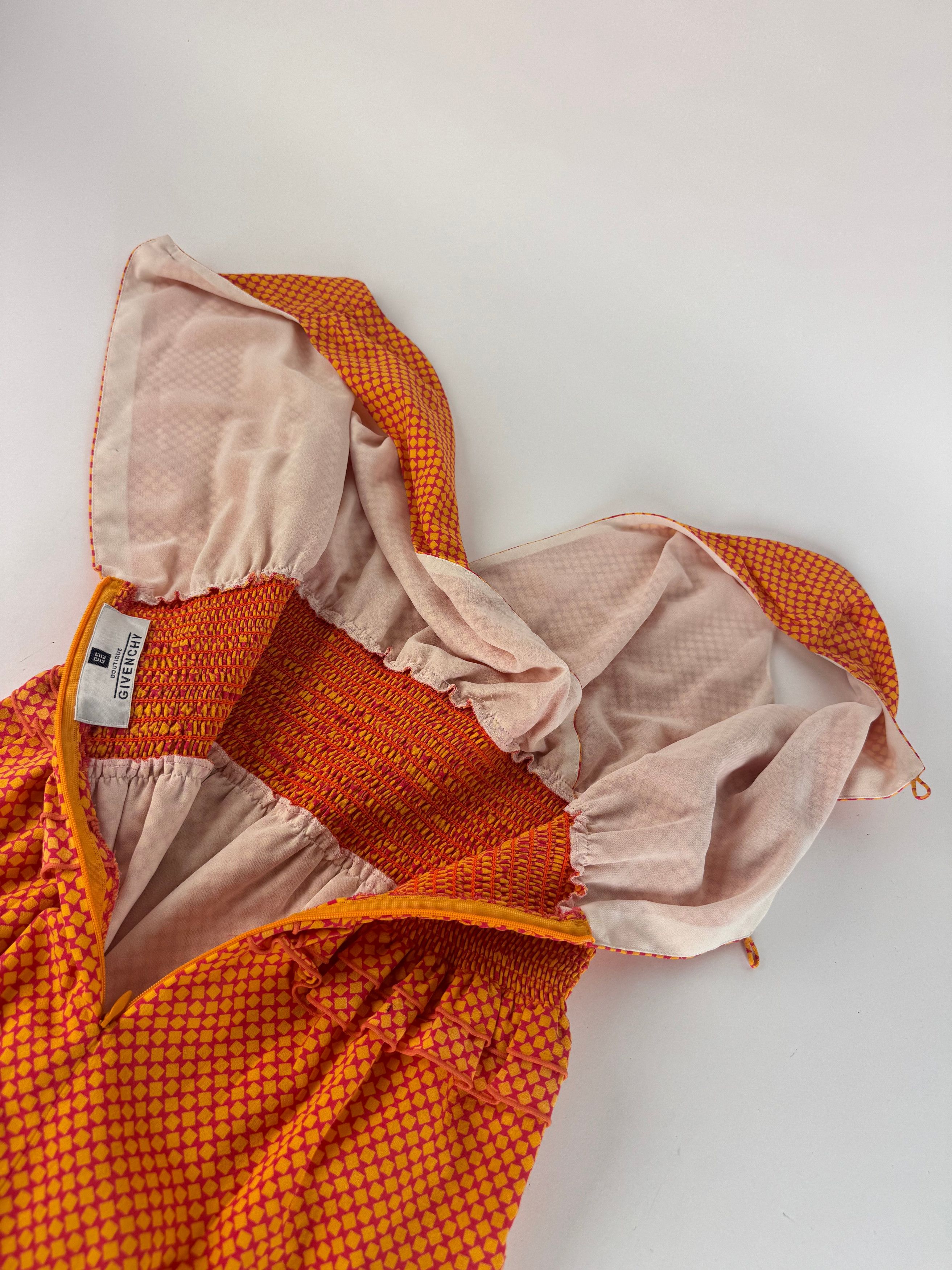 Givenchy Vintage Dress Orange M Size M / US 6-8 / IT 42-44 - 10 Thumbnail