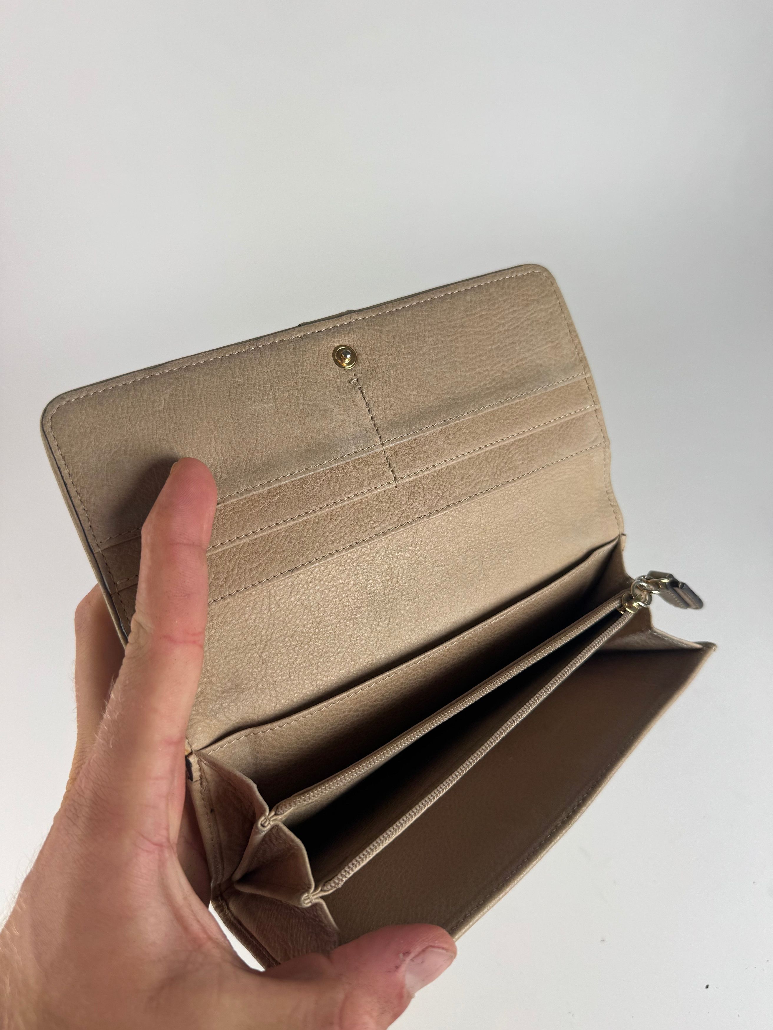 Loewe Vintage Madrid Anagram Leather wallet beige Size ONE SIZE - 8 Thumbnail