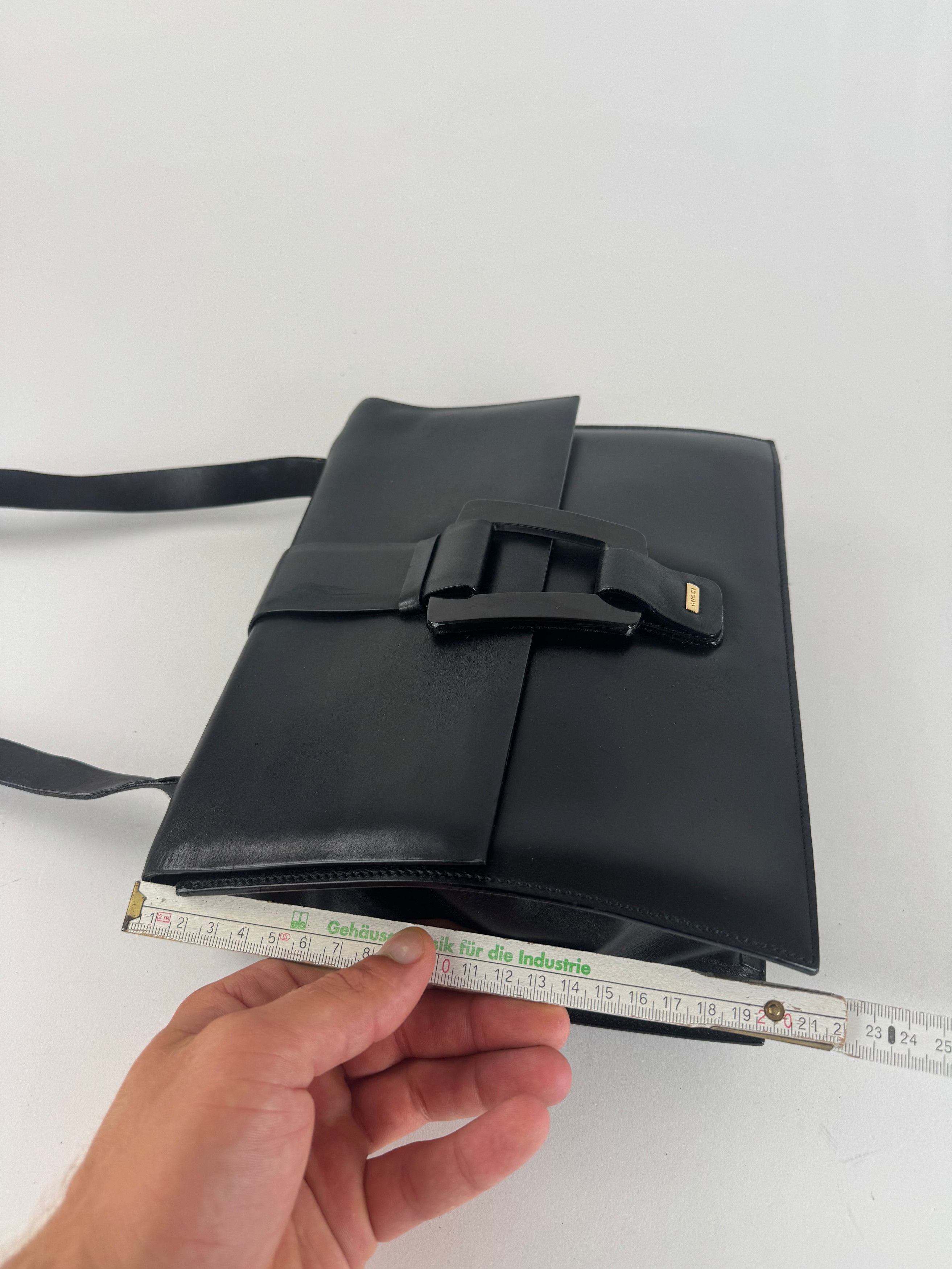 Gucci Vintage Leather Bag Black Size ONE SIZE - 13 Thumbnail