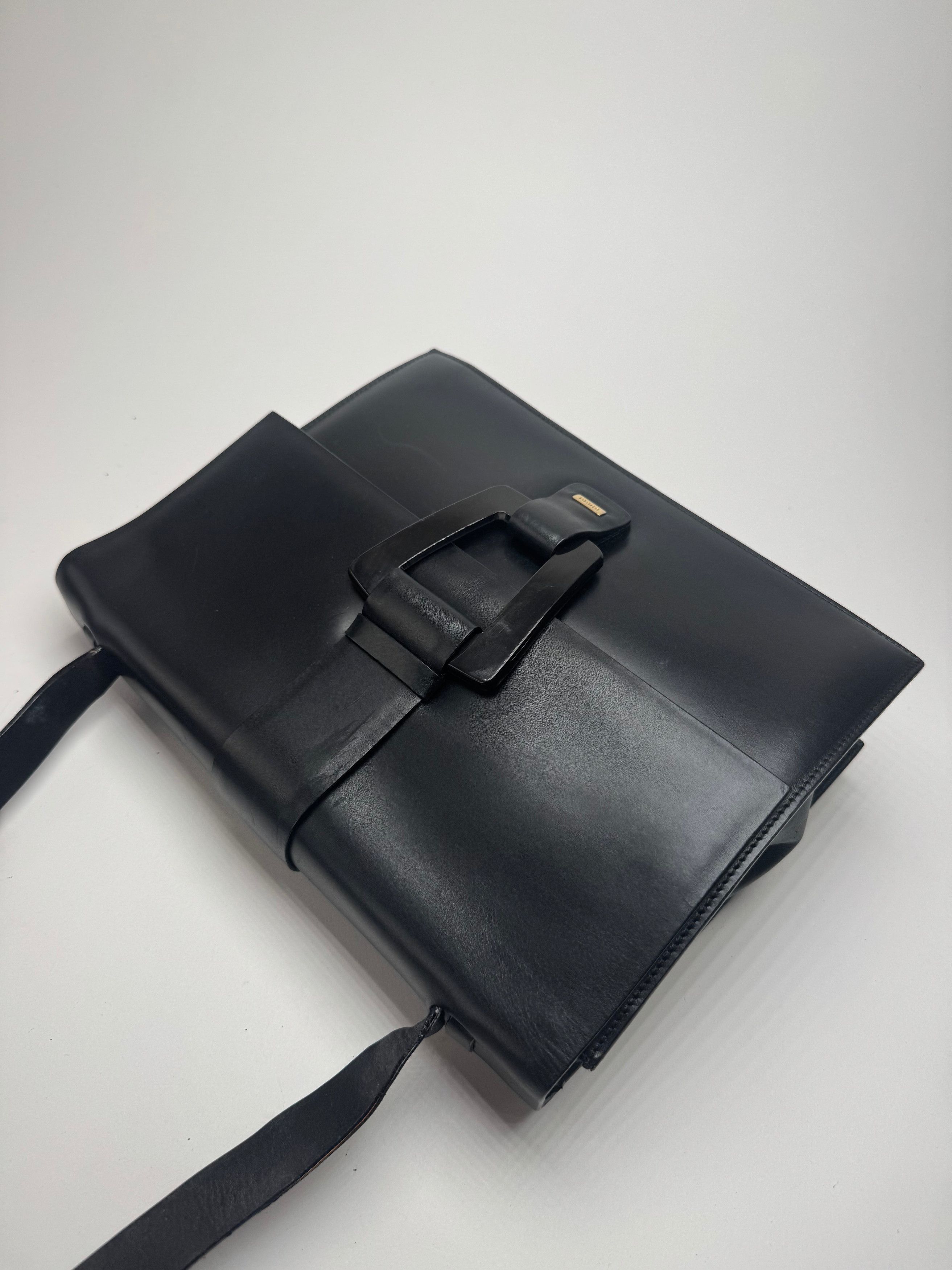 Gucci Vintage Leather Bag Black Size ONE SIZE - 10 Thumbnail