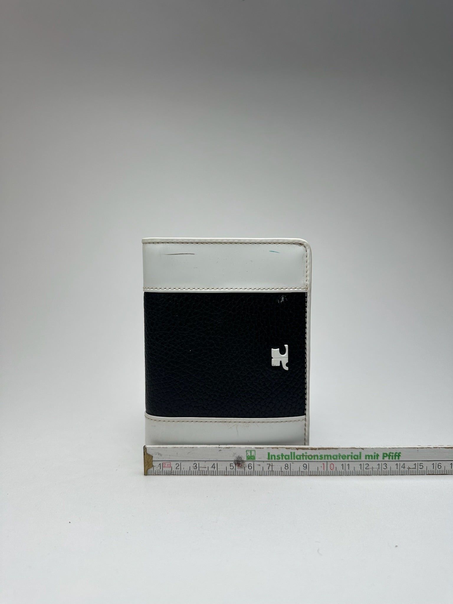 Courreges Vintage Leather wallet Black white Size ONE SIZE - 11 Thumbnail