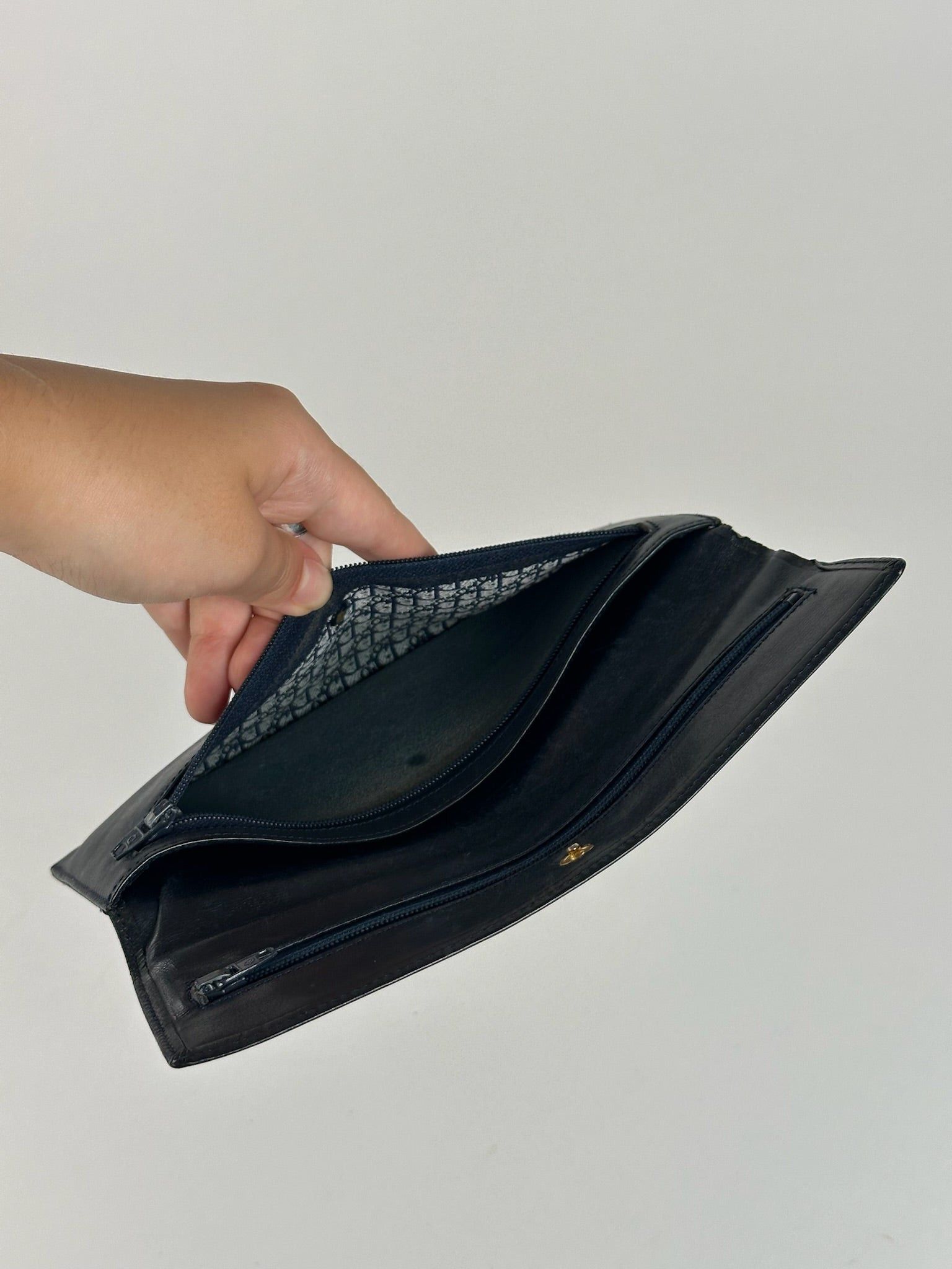 Dior Vintage Leather wallet Black Size ONE SIZE - 8 Thumbnail