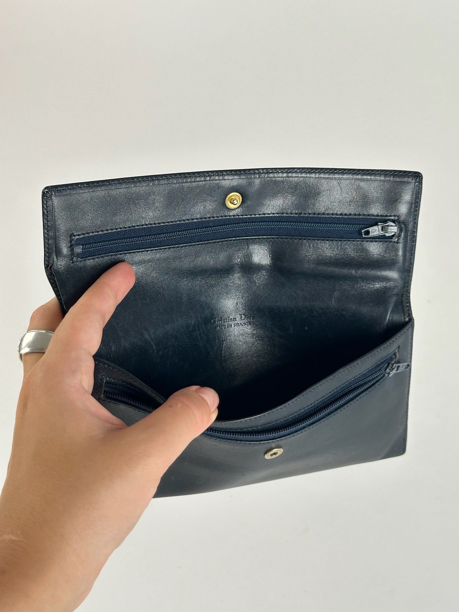 Dior Vintage Leather wallet Black Size ONE SIZE - 7 Thumbnail