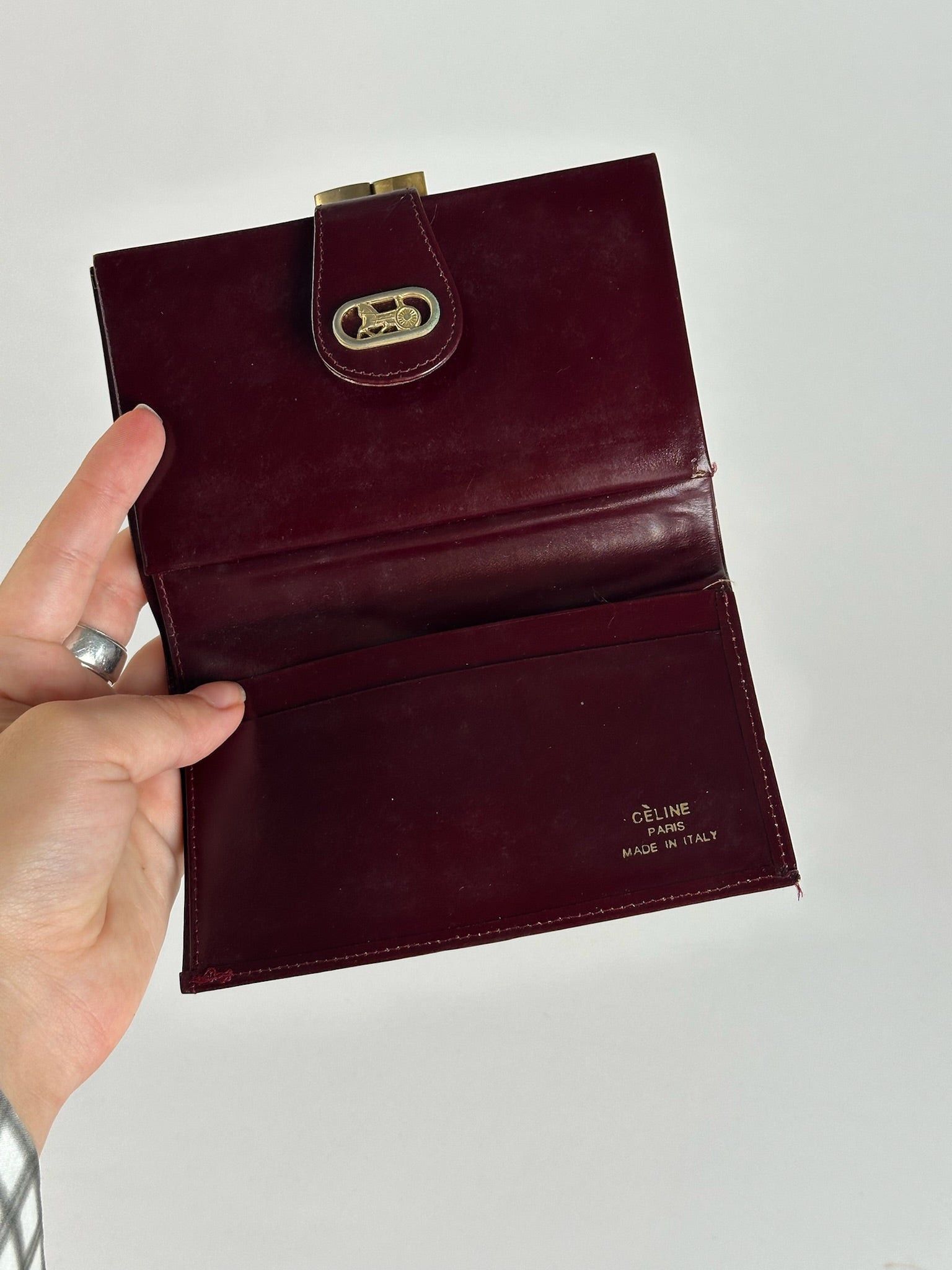 Celine Vintage Macadam Monogramm wallet purple Size ONE SIZE - 5 Thumbnail