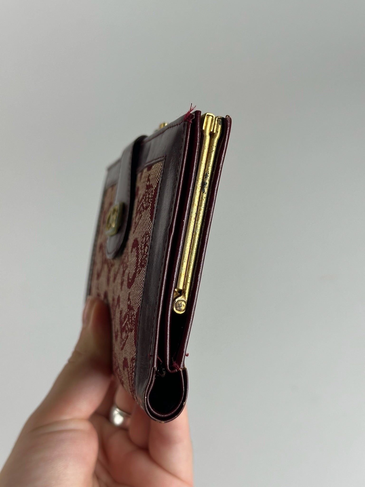 Celine Vintage Macadam Monogramm wallet purple Size ONE SIZE - 9 Thumbnail