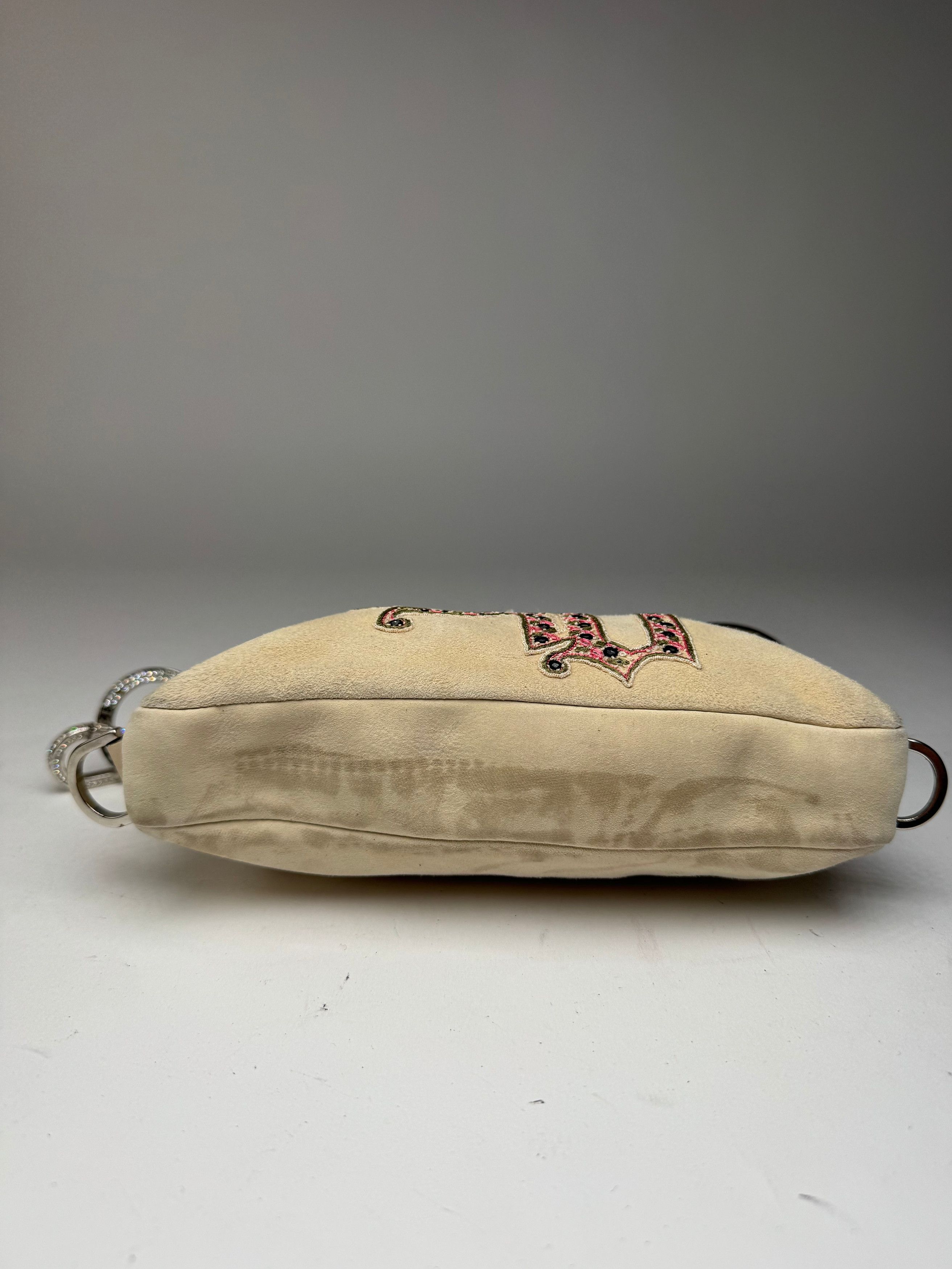 Versace Vintage suede bag beige pink Size ONE SIZE - 9 Thumbnail