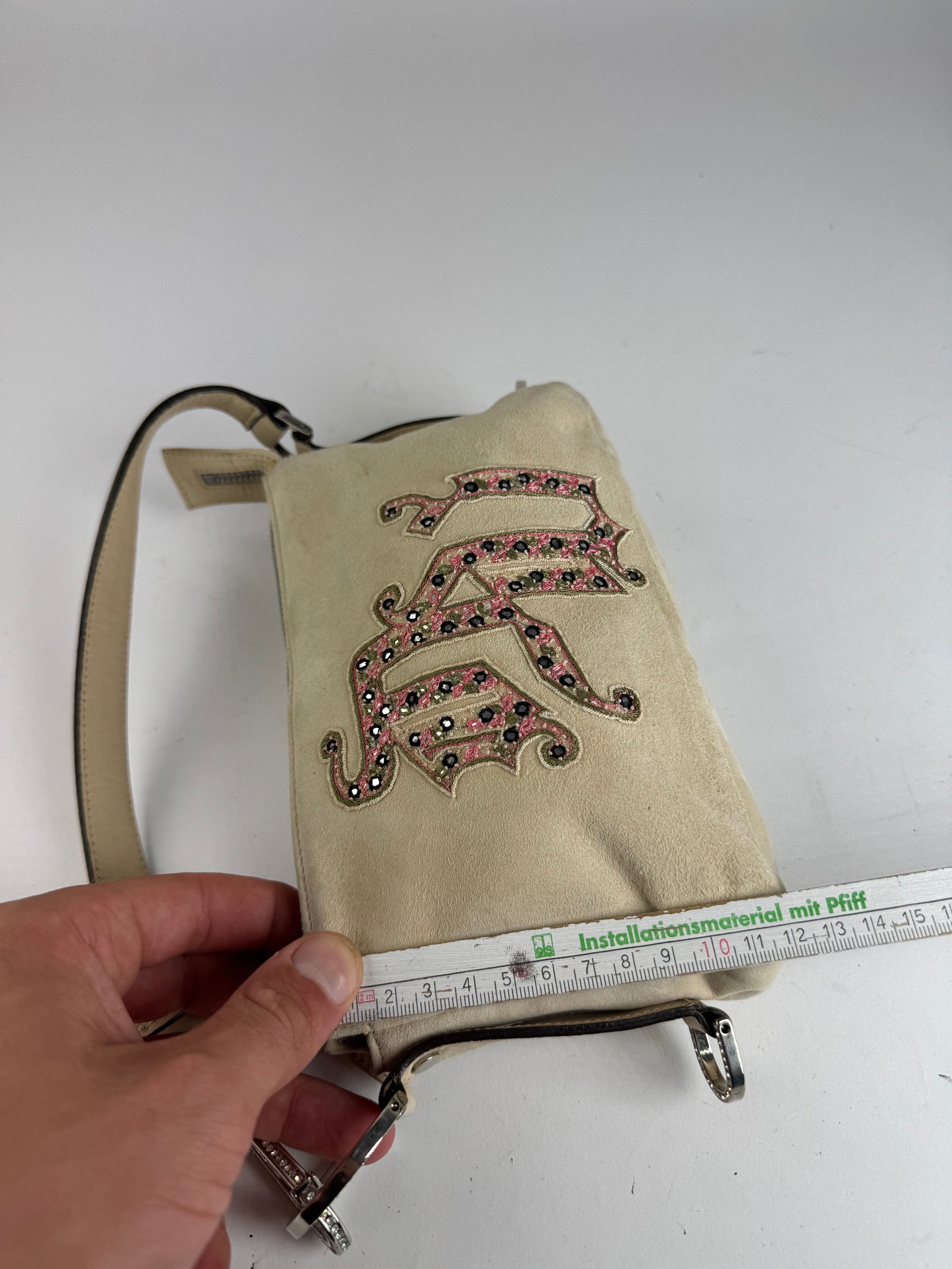Versace Vintage suede bag beige pink Size ONE SIZE - 12 Thumbnail