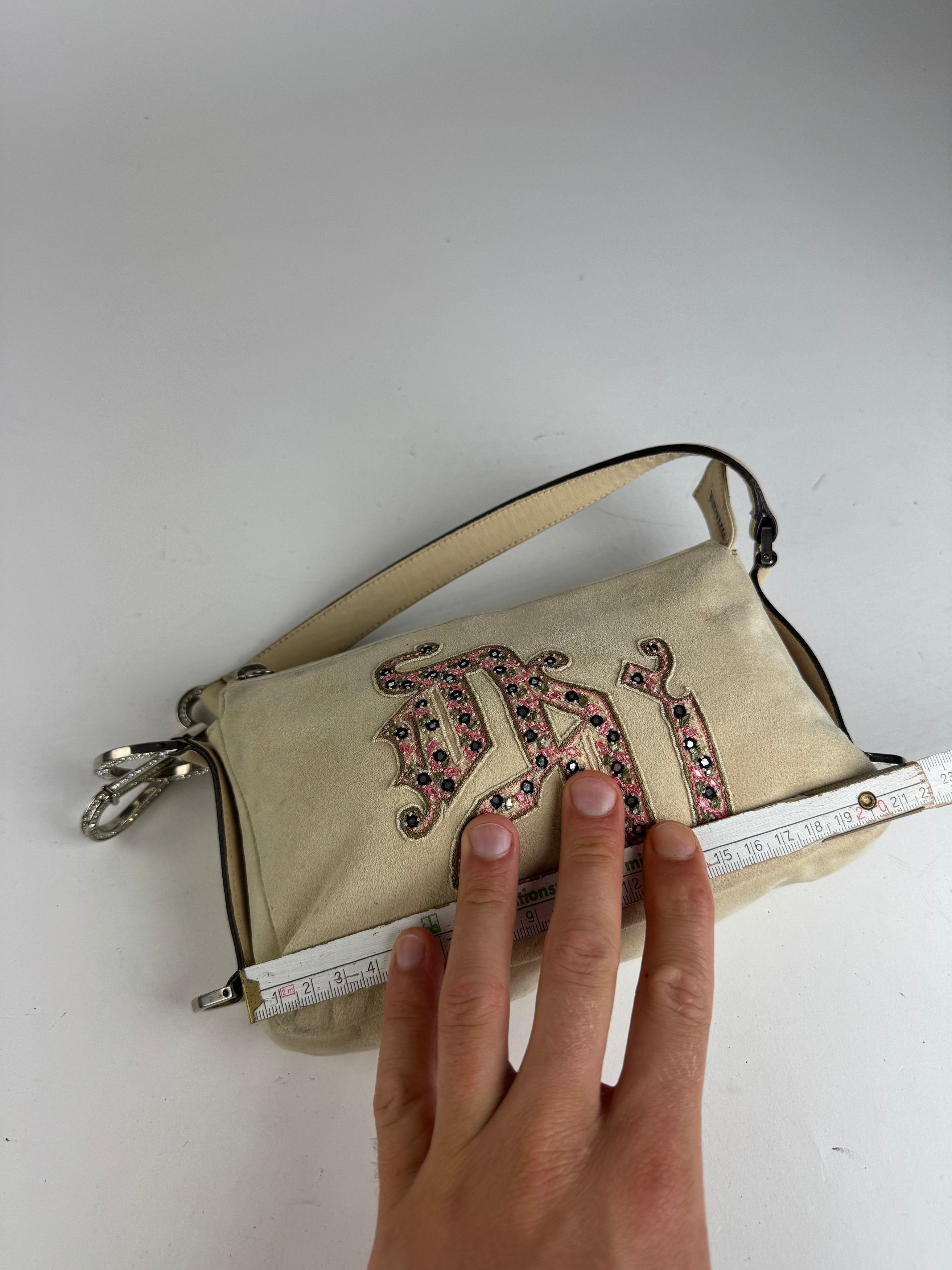 Versace Vintage suede bag beige pink Size ONE SIZE - 11 Thumbnail