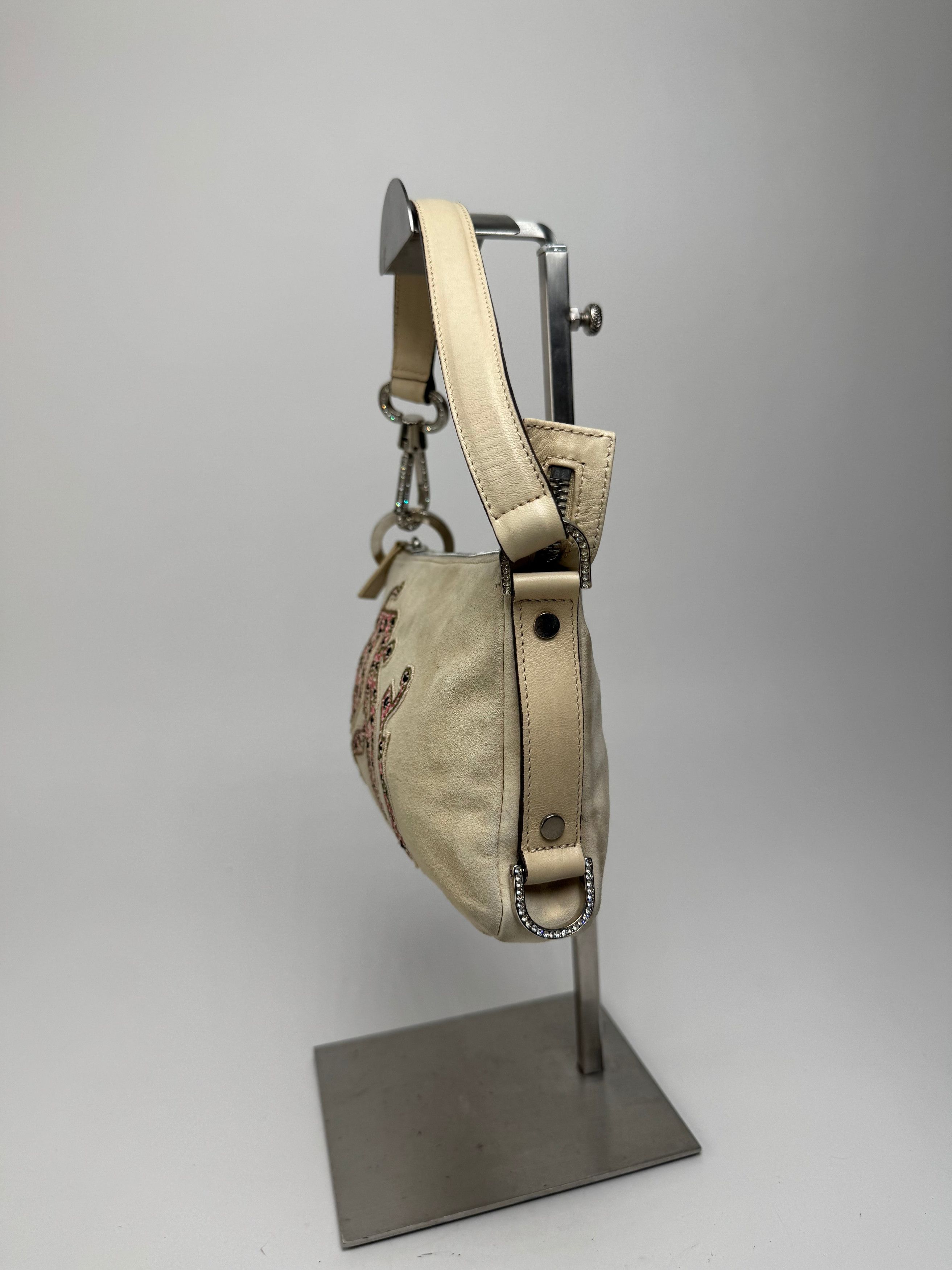Versace Vintage suede bag beige pink Size ONE SIZE - 7 Thumbnail