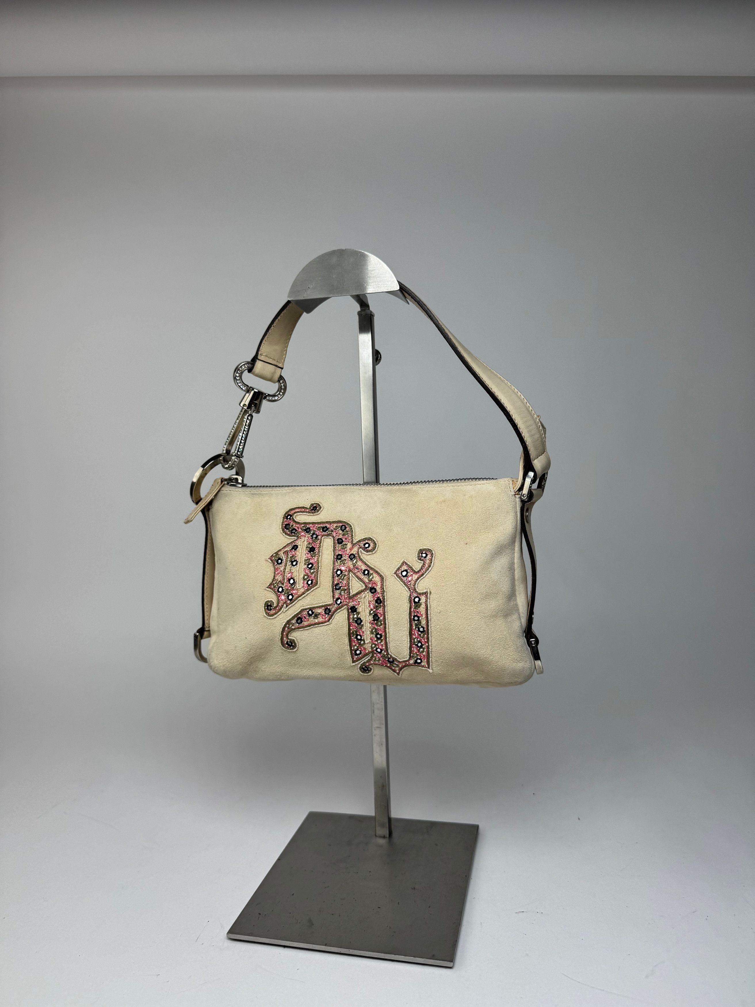 Versace Vintage suede bag beige pink Size ONE SIZE - 6 Thumbnail