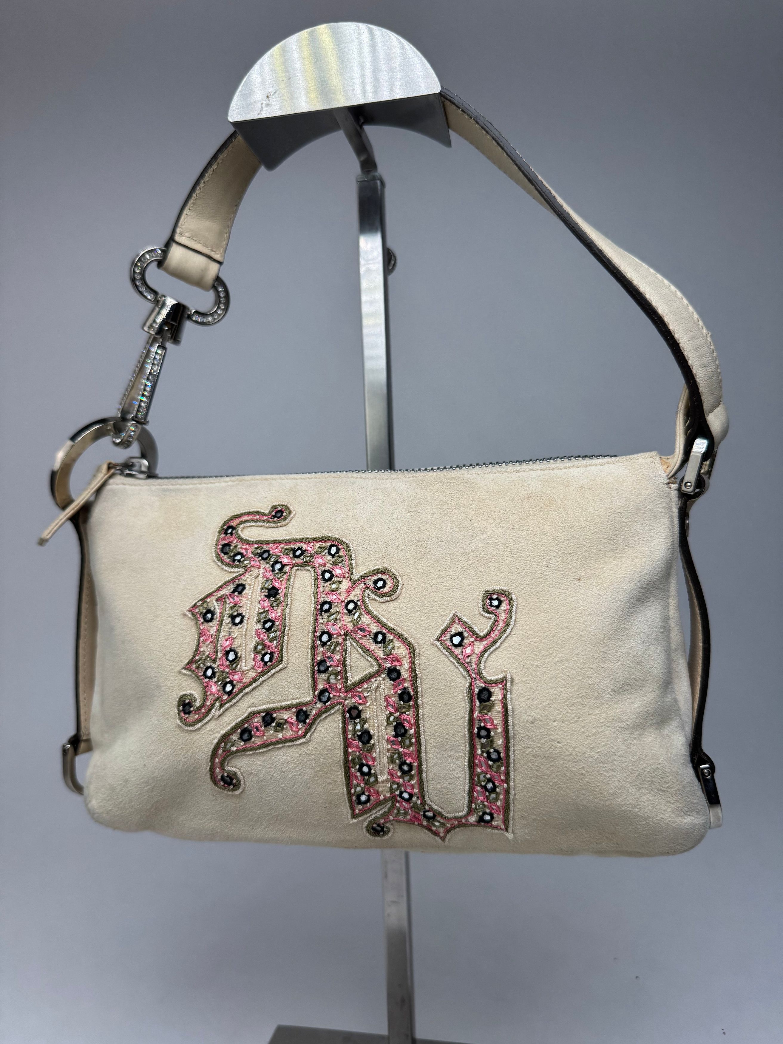 Versace Vintage suede bag beige pink Size ONE SIZE - 10 Thumbnail