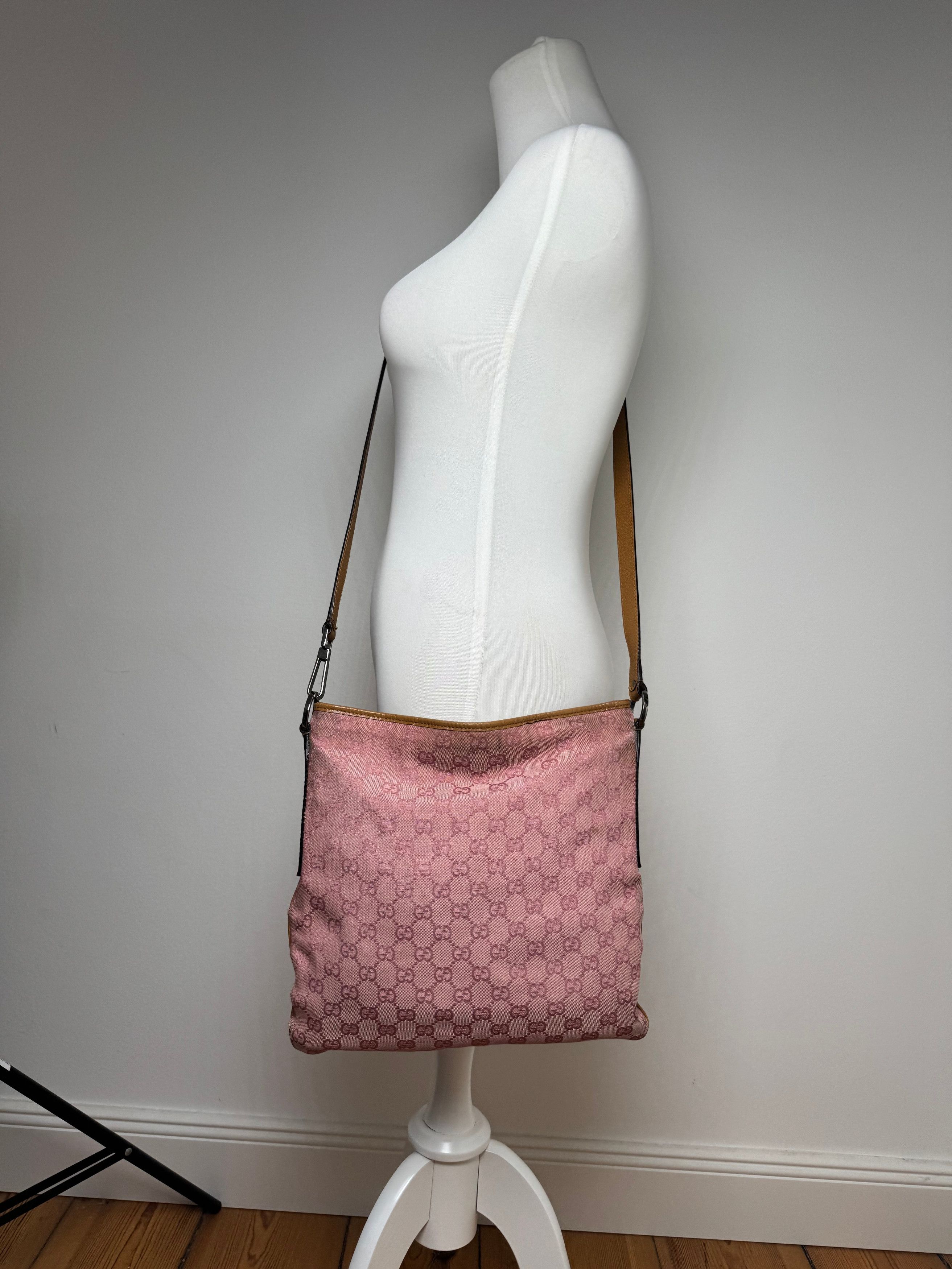 Gucci Vintage Monogram Shoulder Bag pink Size ONE SIZE - 9 Thumbnail