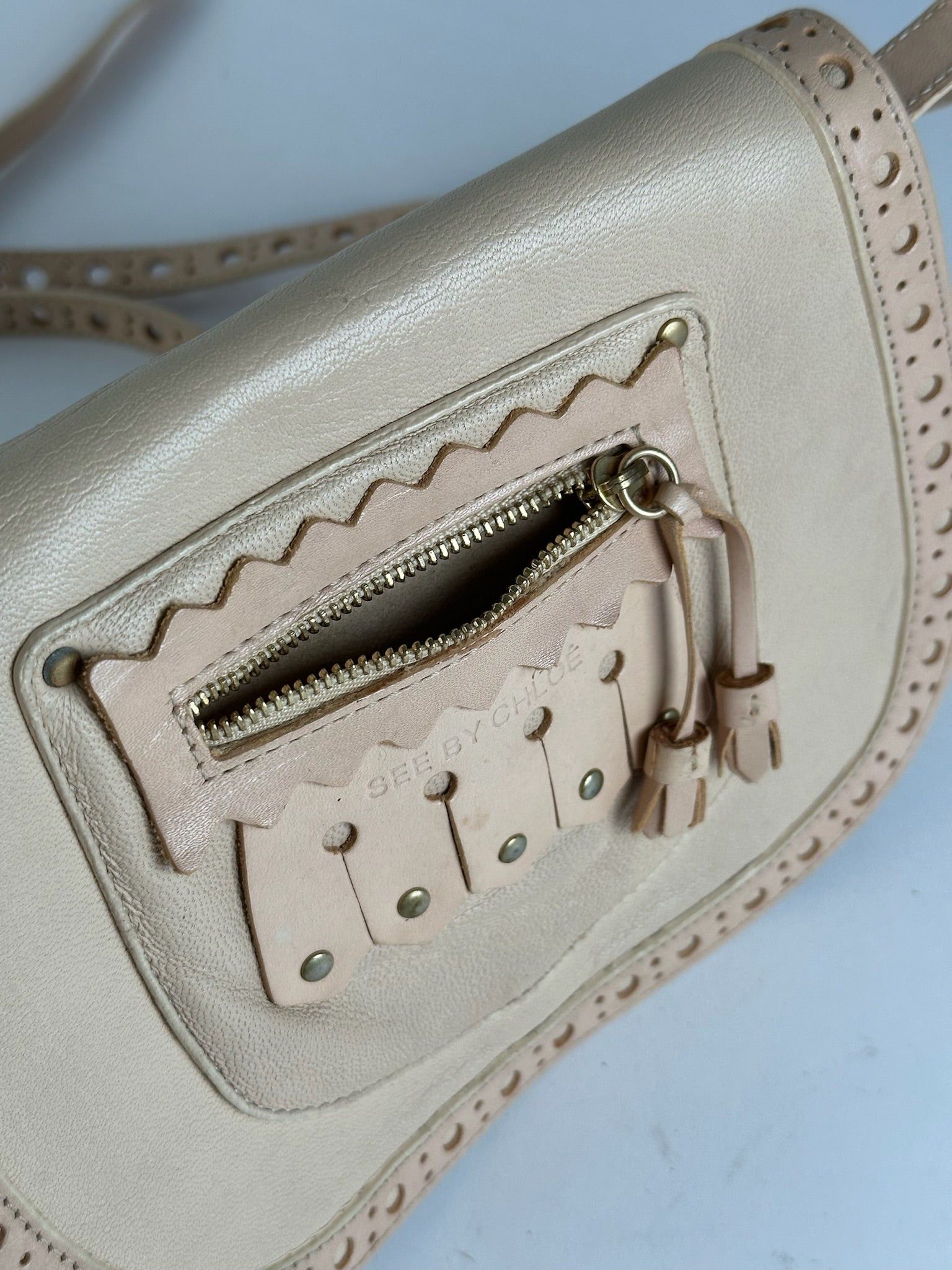 Chloe Vintage Leather bag beige Size ONE SIZE - 7 Thumbnail