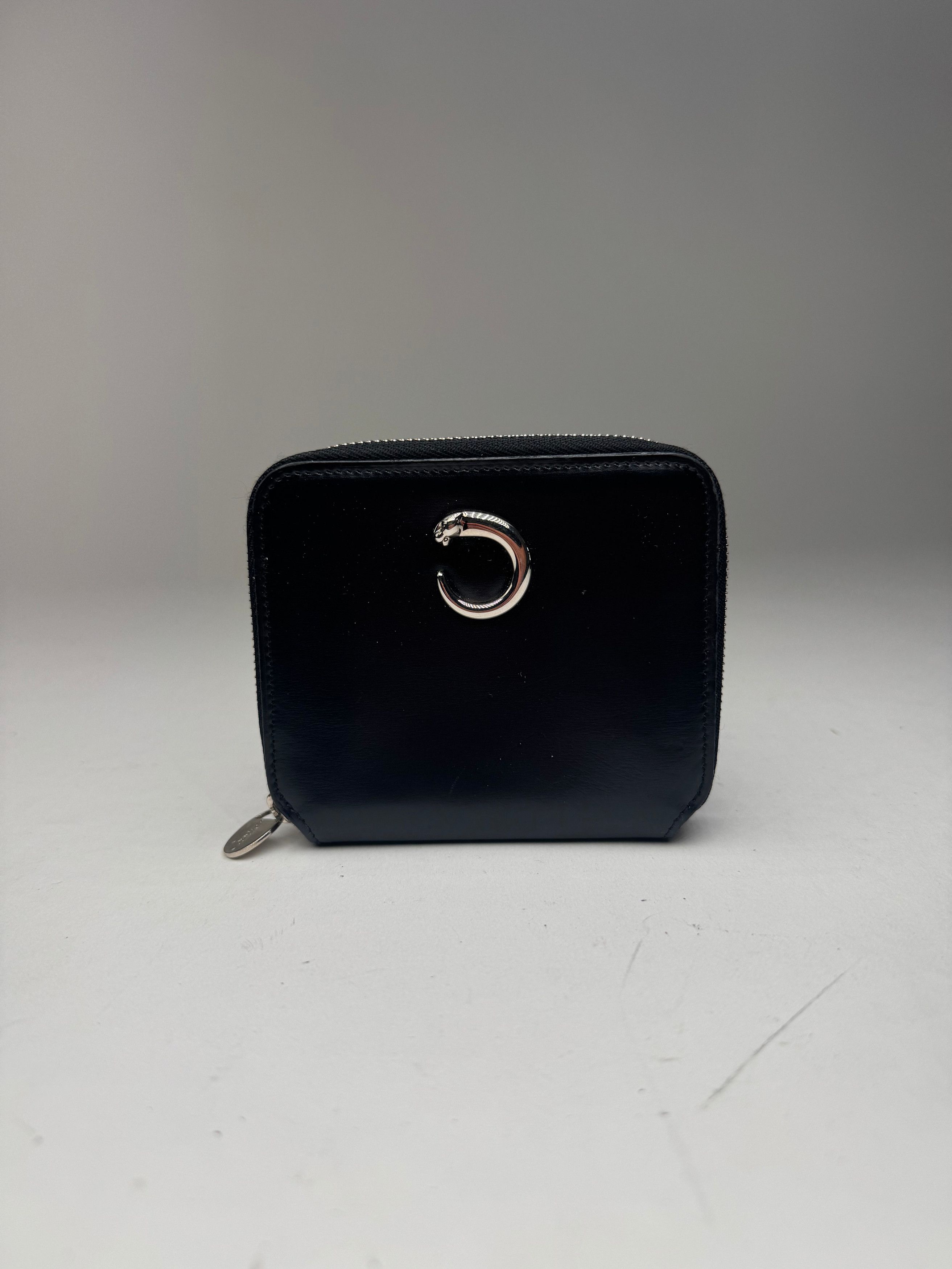 Cartier Vintage Panthere Patent Leather Card Holder Black Size ONE SIZE - 6 Thumbnail