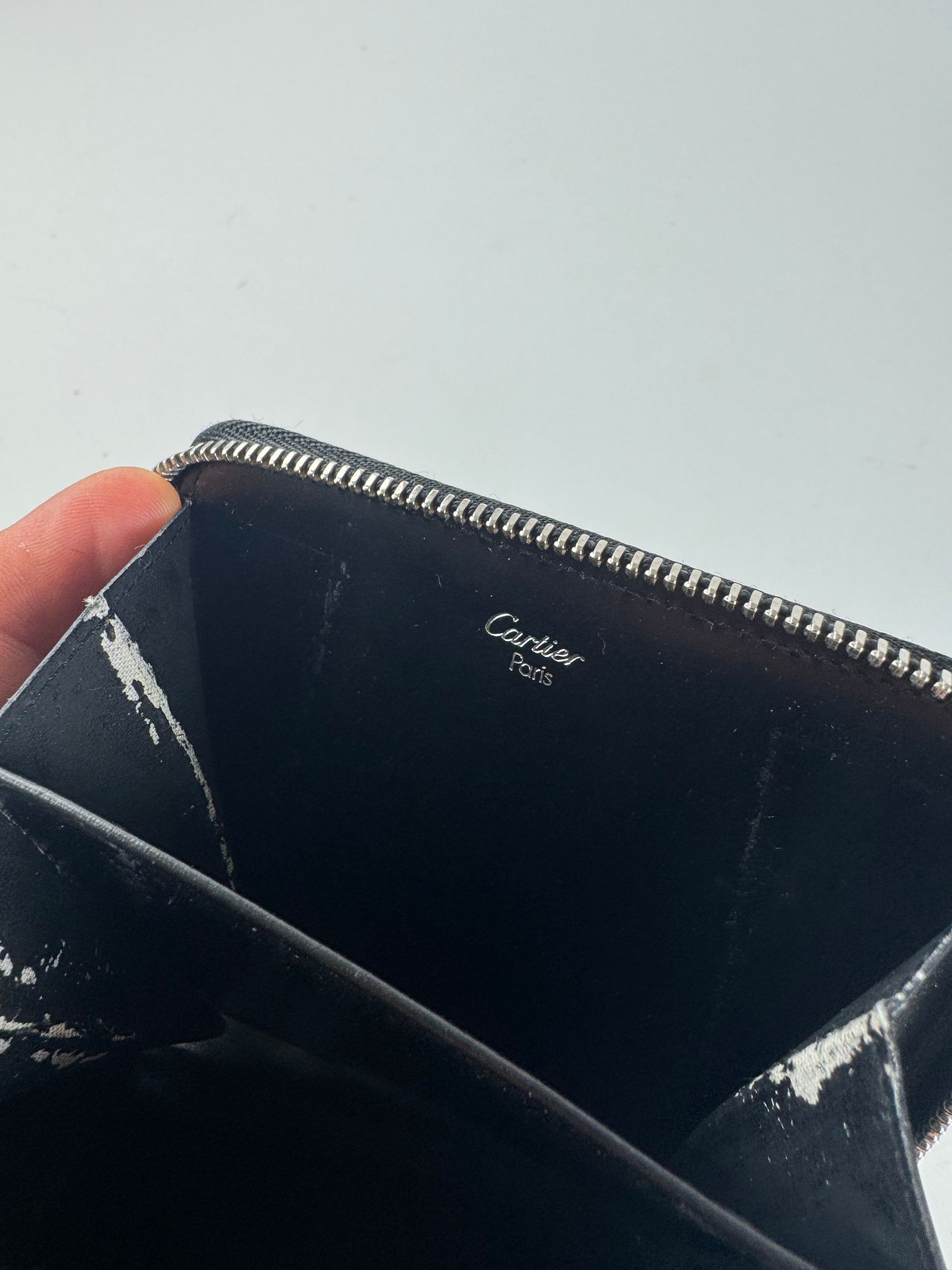 Cartier Vintage Panthere Patent Leather Card Holder Black Size ONE SIZE - 9 Thumbnail
