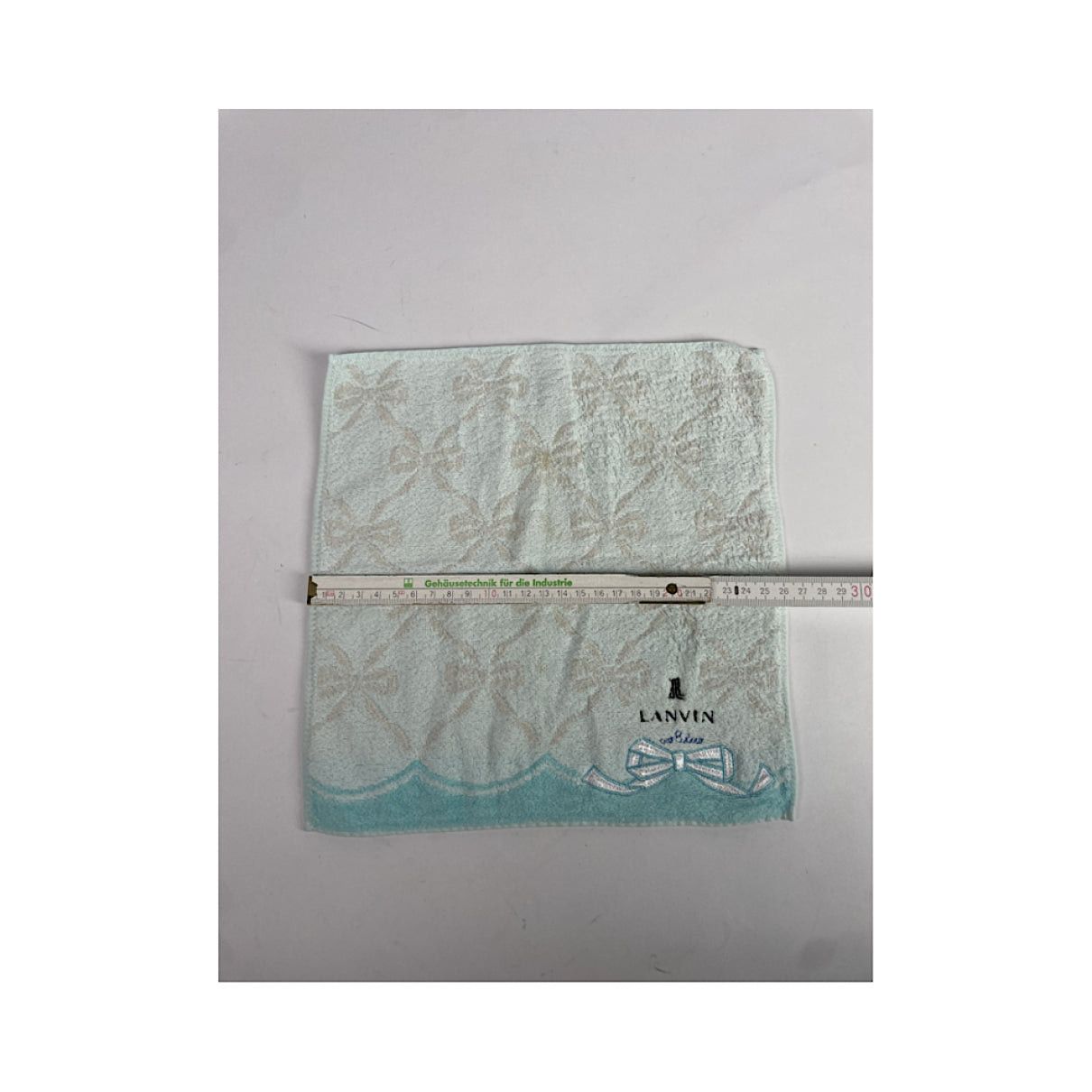 Lanvin Turquoise Silk Scarf Size ONE SIZE - 4 Thumbnail