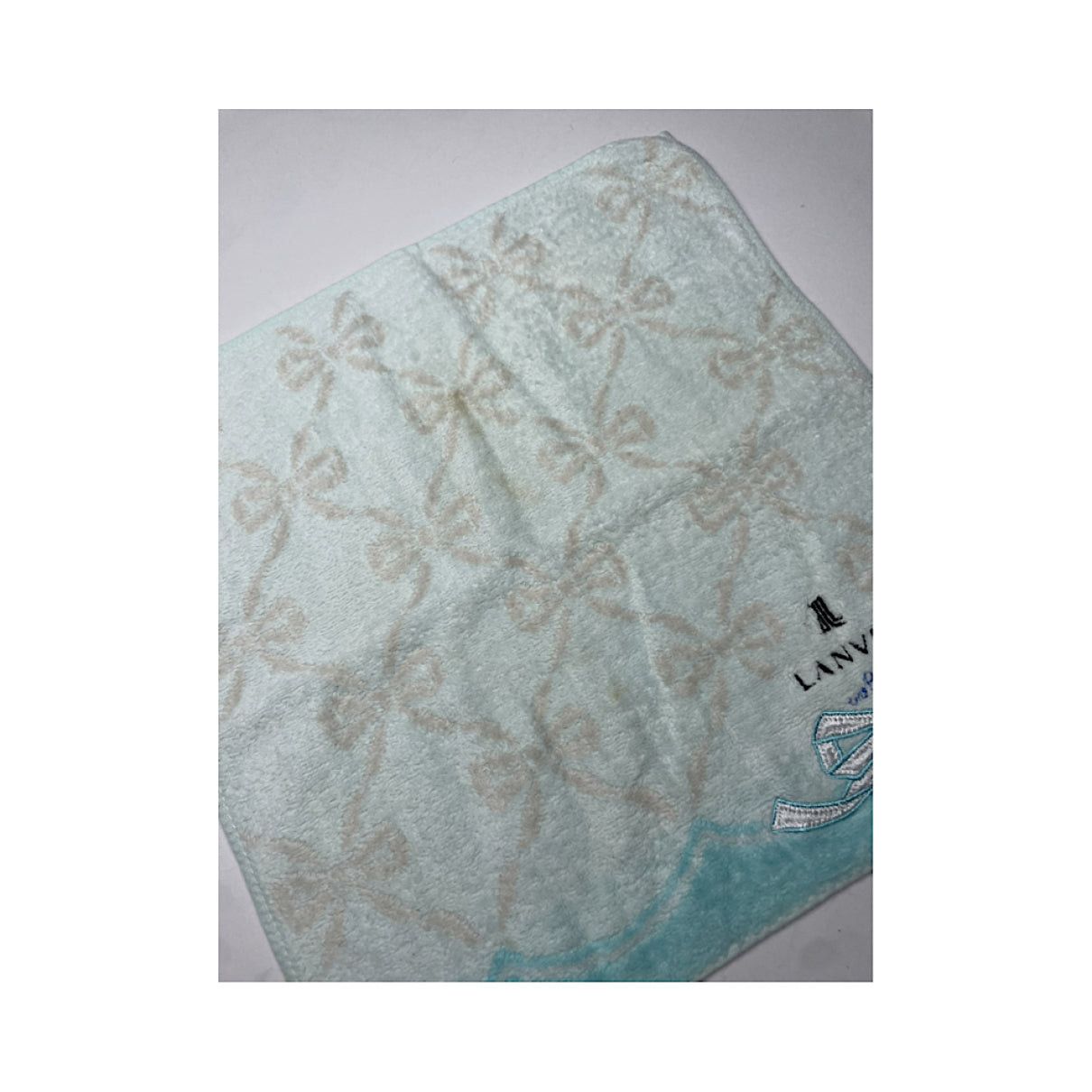 Lanvin Turquoise Silk Scarf Size ONE SIZE - 3 Thumbnail