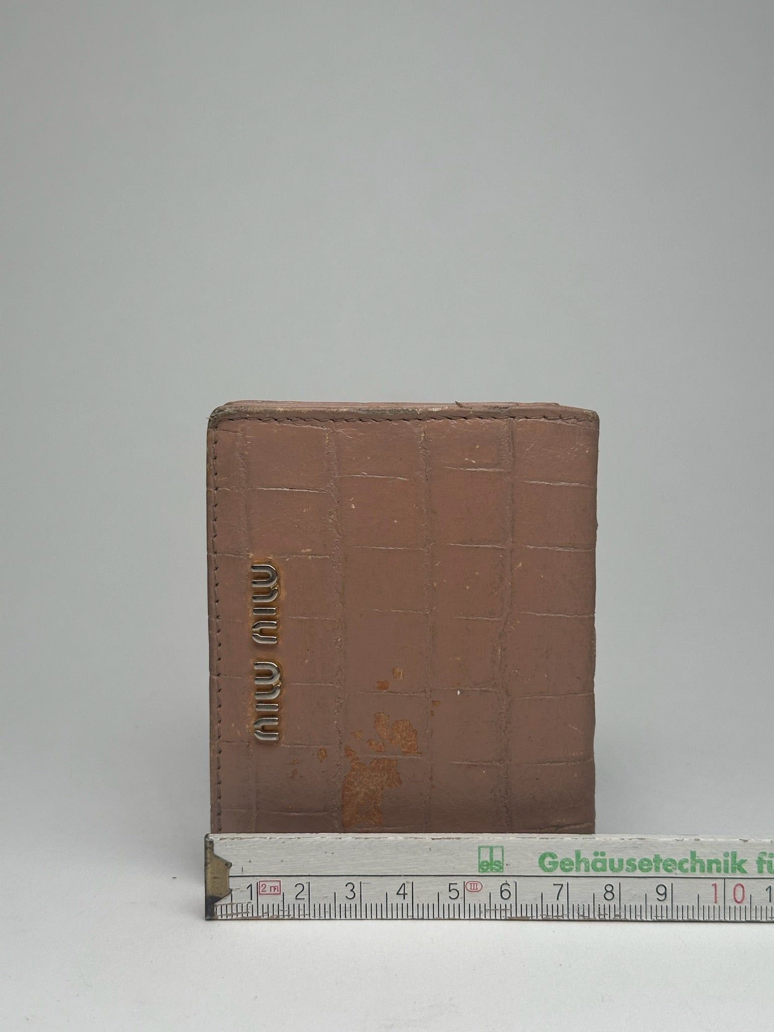 Miu Miu Vintage Leather Card Holder beige pink Size ONE SIZE - 9 Thumbnail