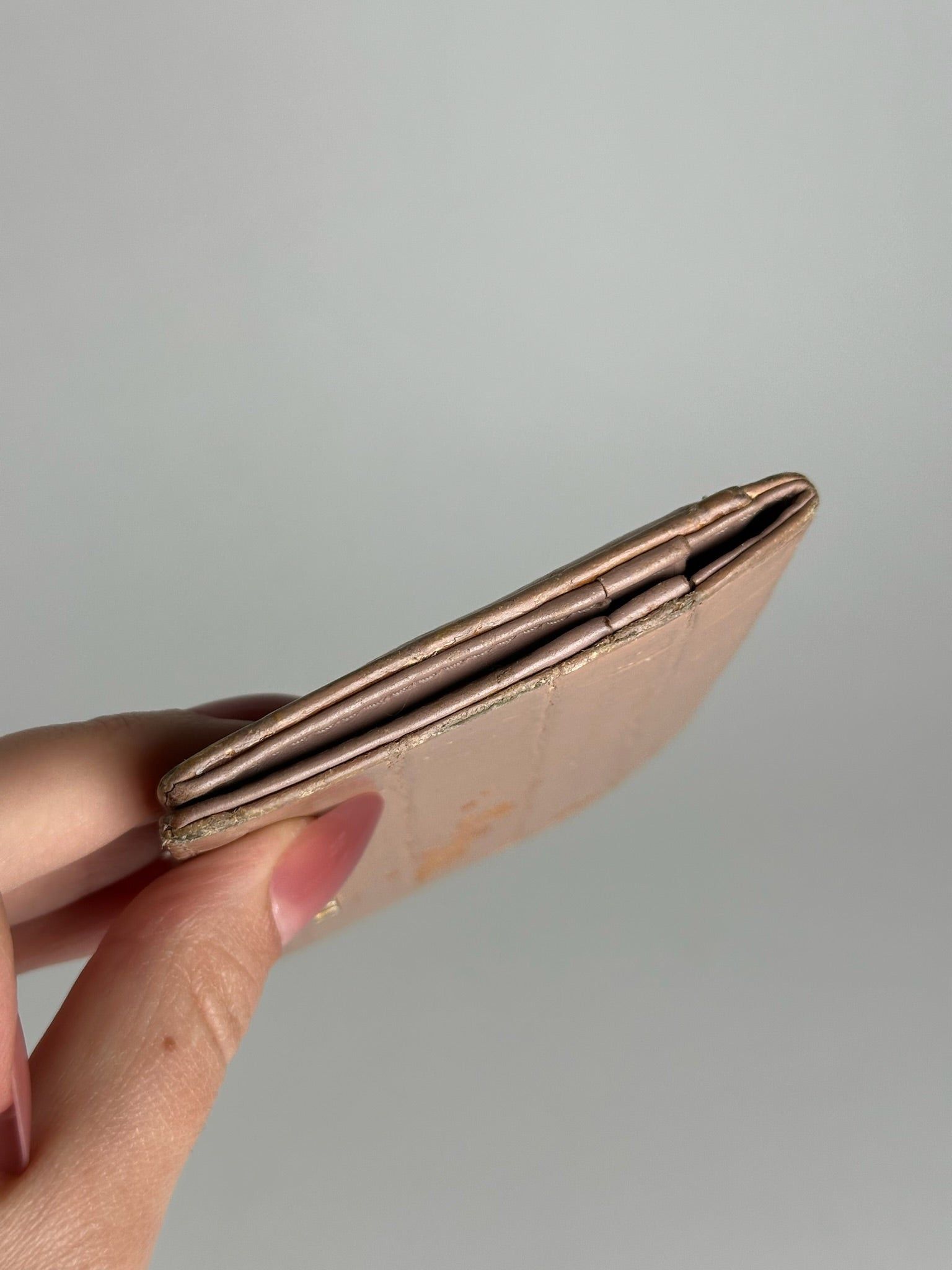 Miu Miu Vintage Leather Card Holder beige pink Size ONE SIZE - 5 Thumbnail