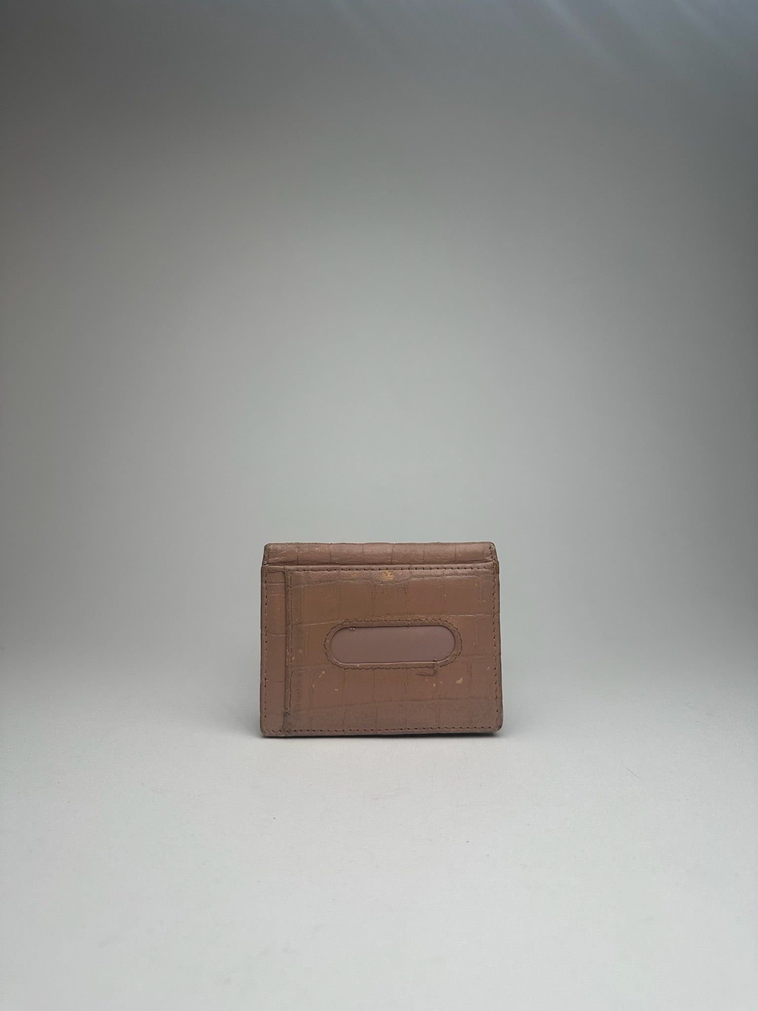 Miu Miu Vintage Leather Card Holder beige pink Size ONE SIZE - 2 Thumbnail