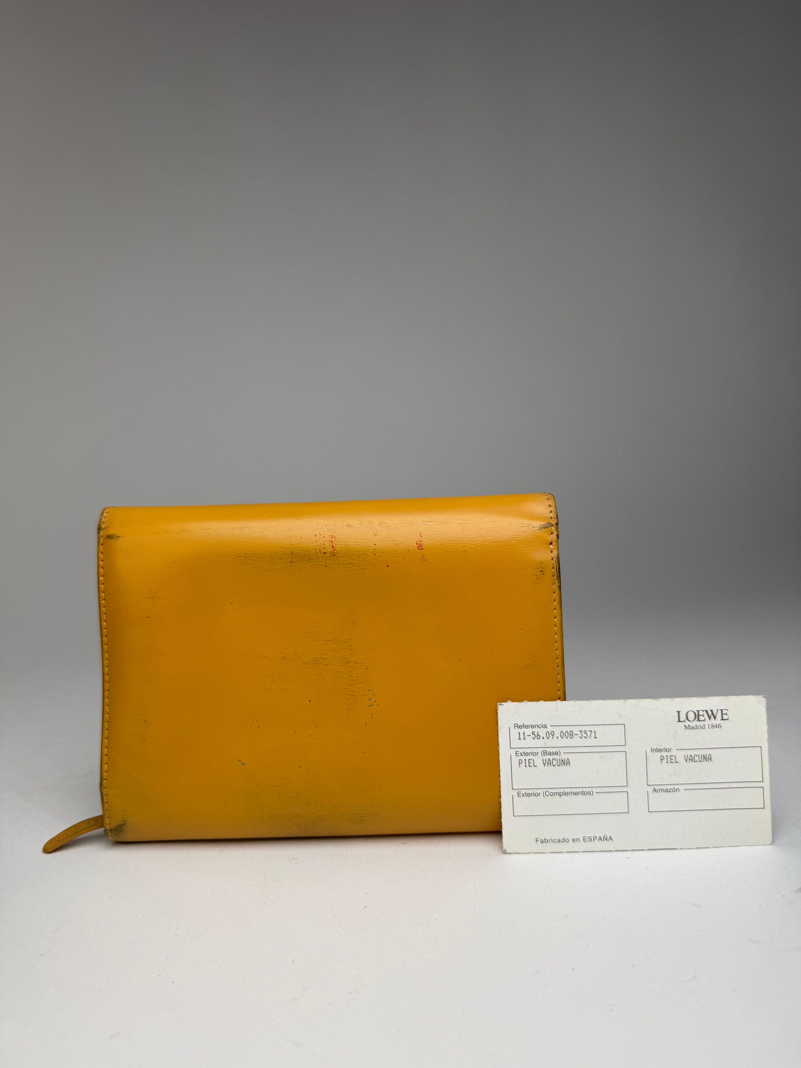 Loewe Vintage Madrid Leather Wallet Yellow Size ONE SIZE - 2 Thumbnail