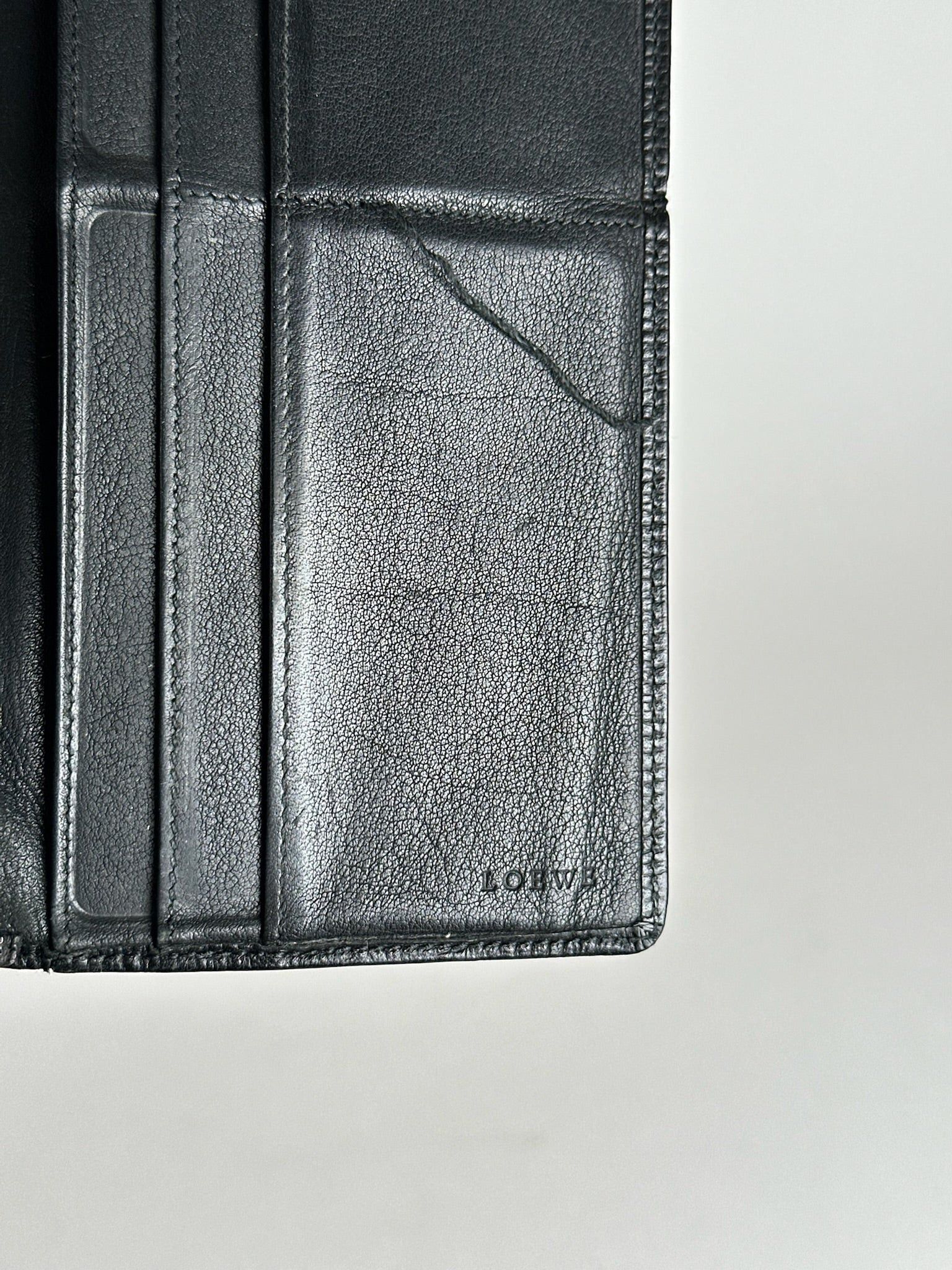 Loewe Vintage Madrid Leather ID holder black Size ONE SIZE - 3 Thumbnail