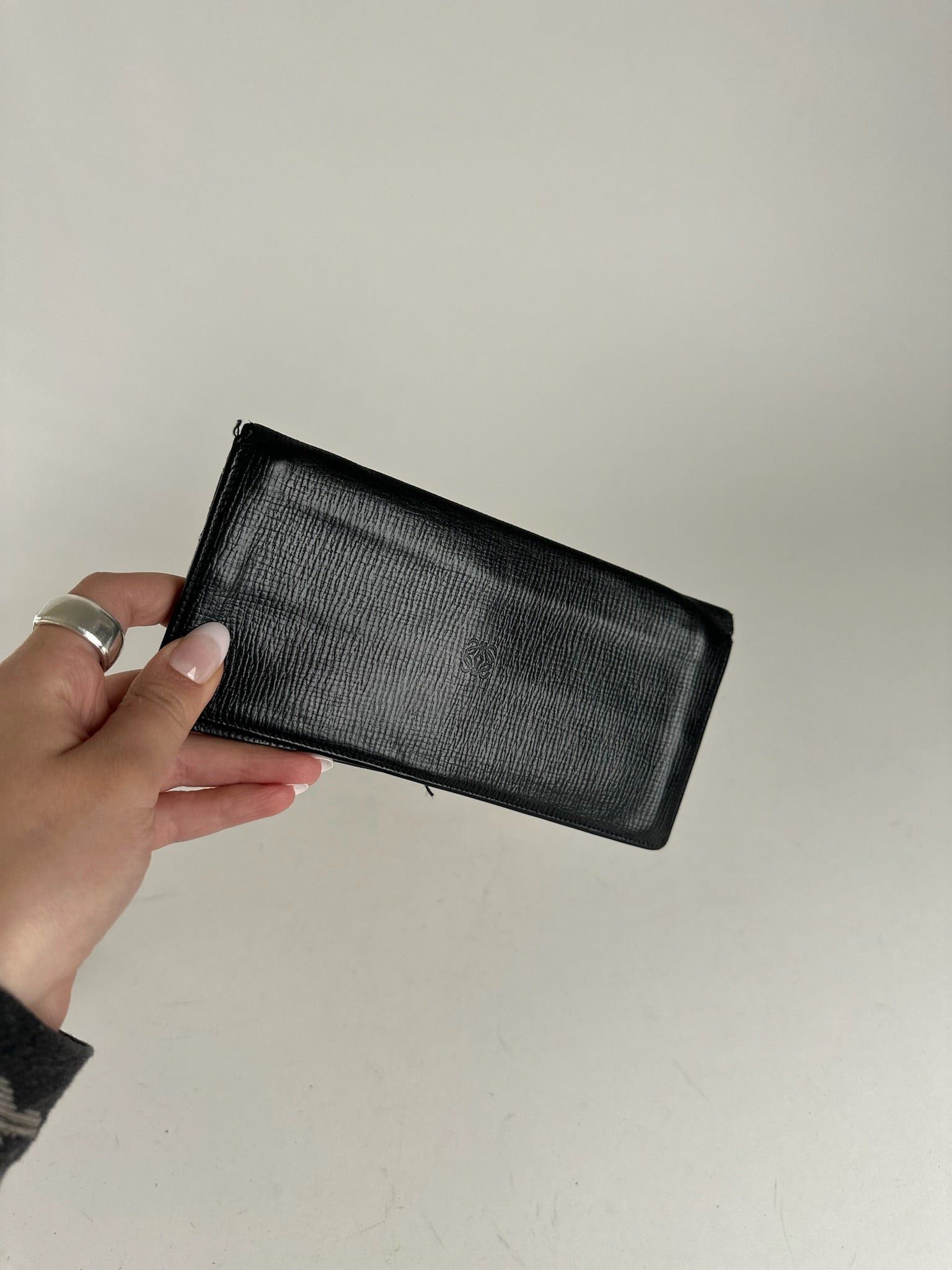Loewe Vintage Madrid Leather ID holder black Size ONE SIZE - 8 Thumbnail