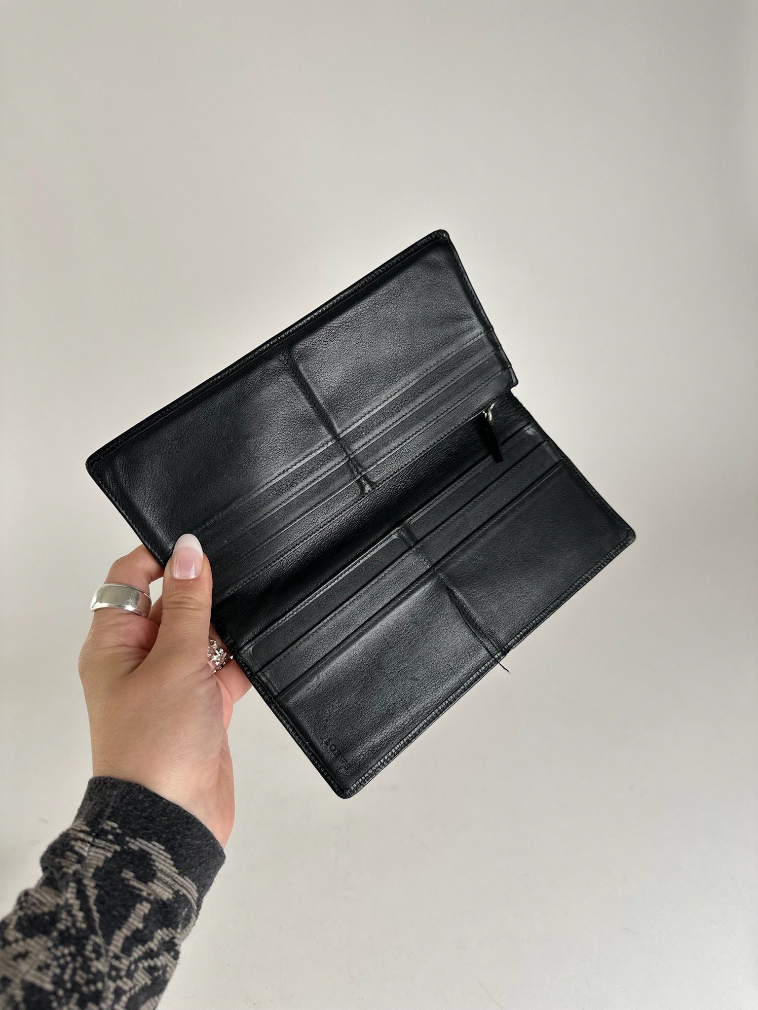 Loewe Vintage Madrid Leather ID holder black Size ONE SIZE - 6 Thumbnail