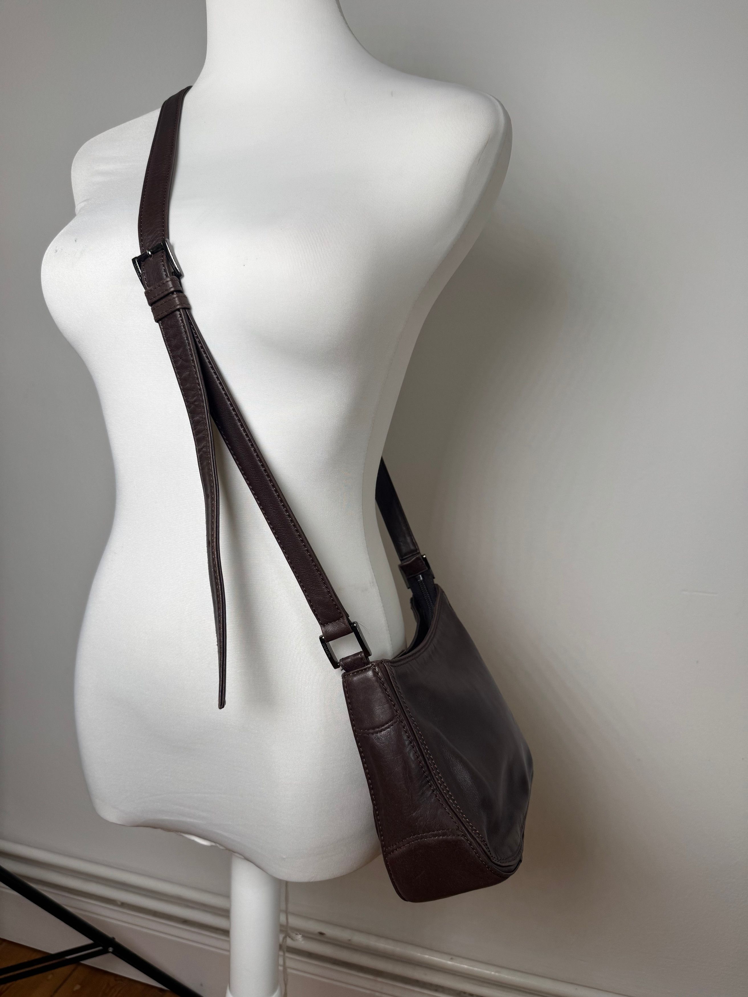 Issey Miyake Vintage Leather bag brown Size ONE SIZE - 7 Thumbnail