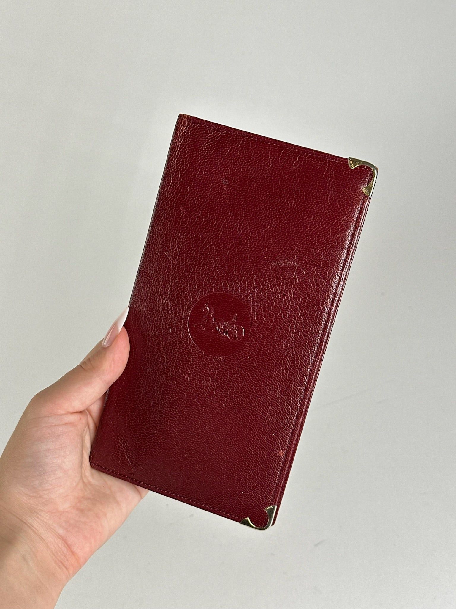 Celine Vintage Paris leather card holder, I’d holder burgundy Size ONE SIZE - 6 Thumbnail