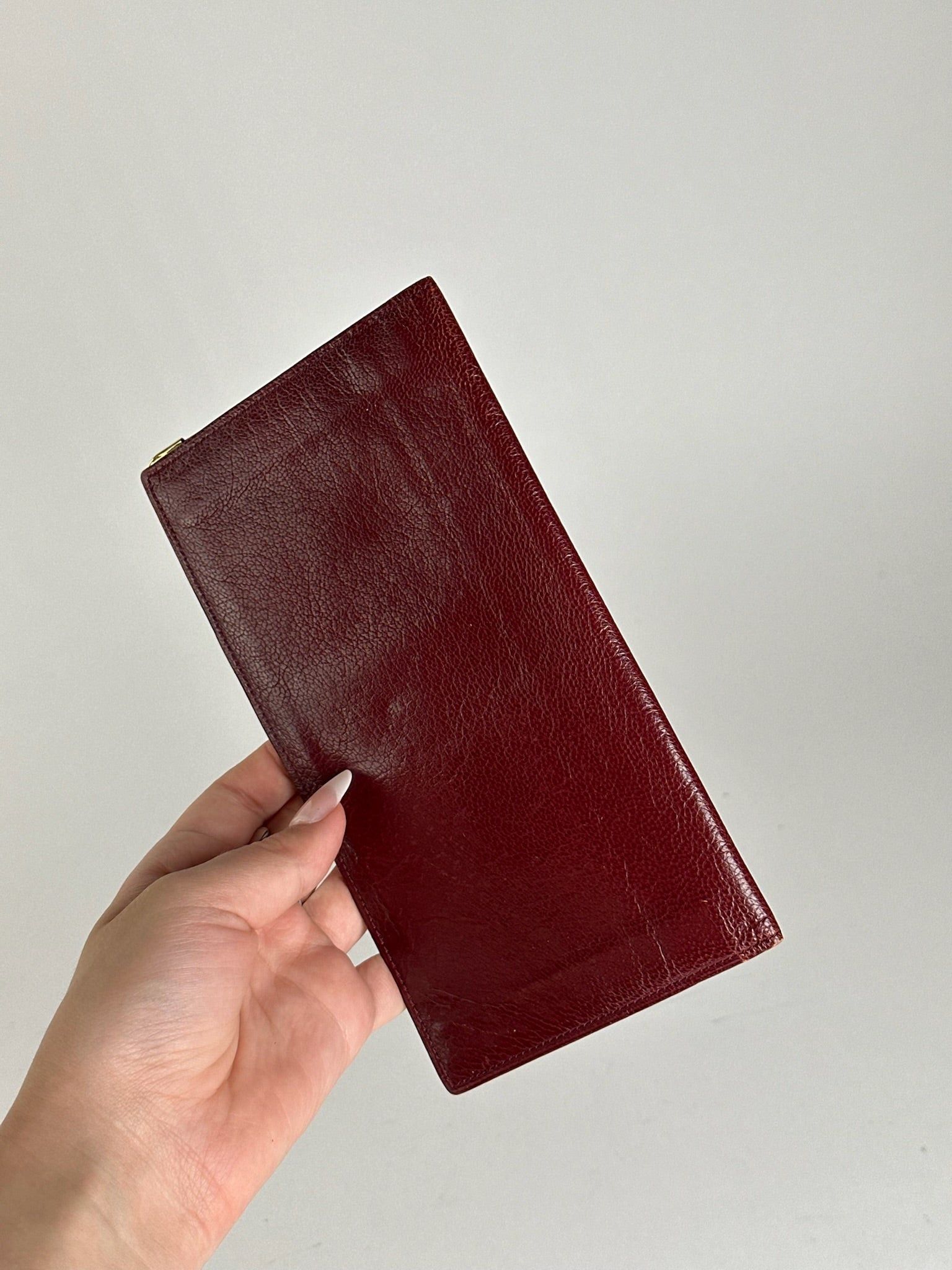 Celine Vintage Paris leather card holder, I’d holder burgundy Size ONE SIZE - 5 Thumbnail