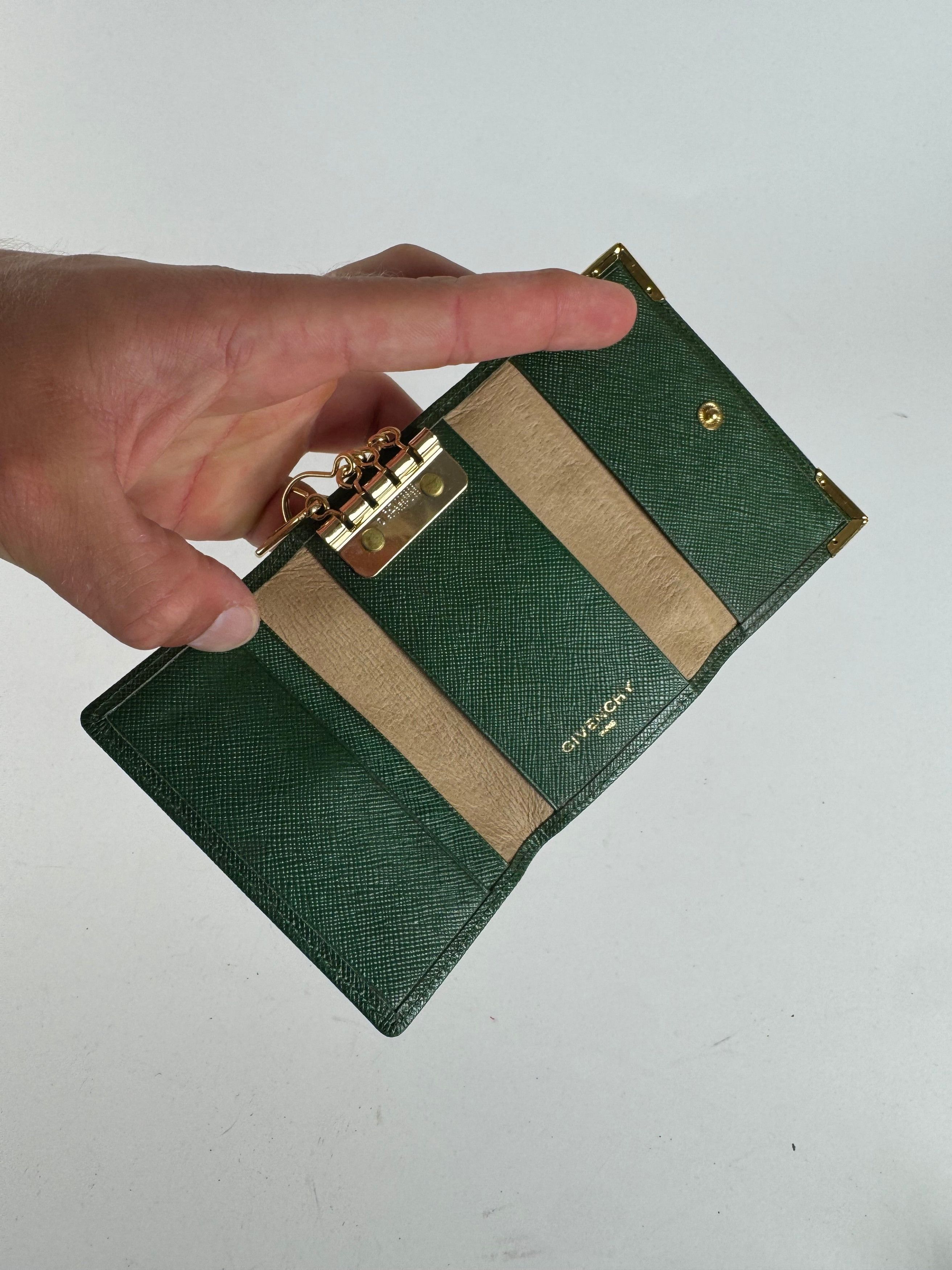 Givenchy Vintage Leather key holder green Size ONE SIZE - 5 Thumbnail