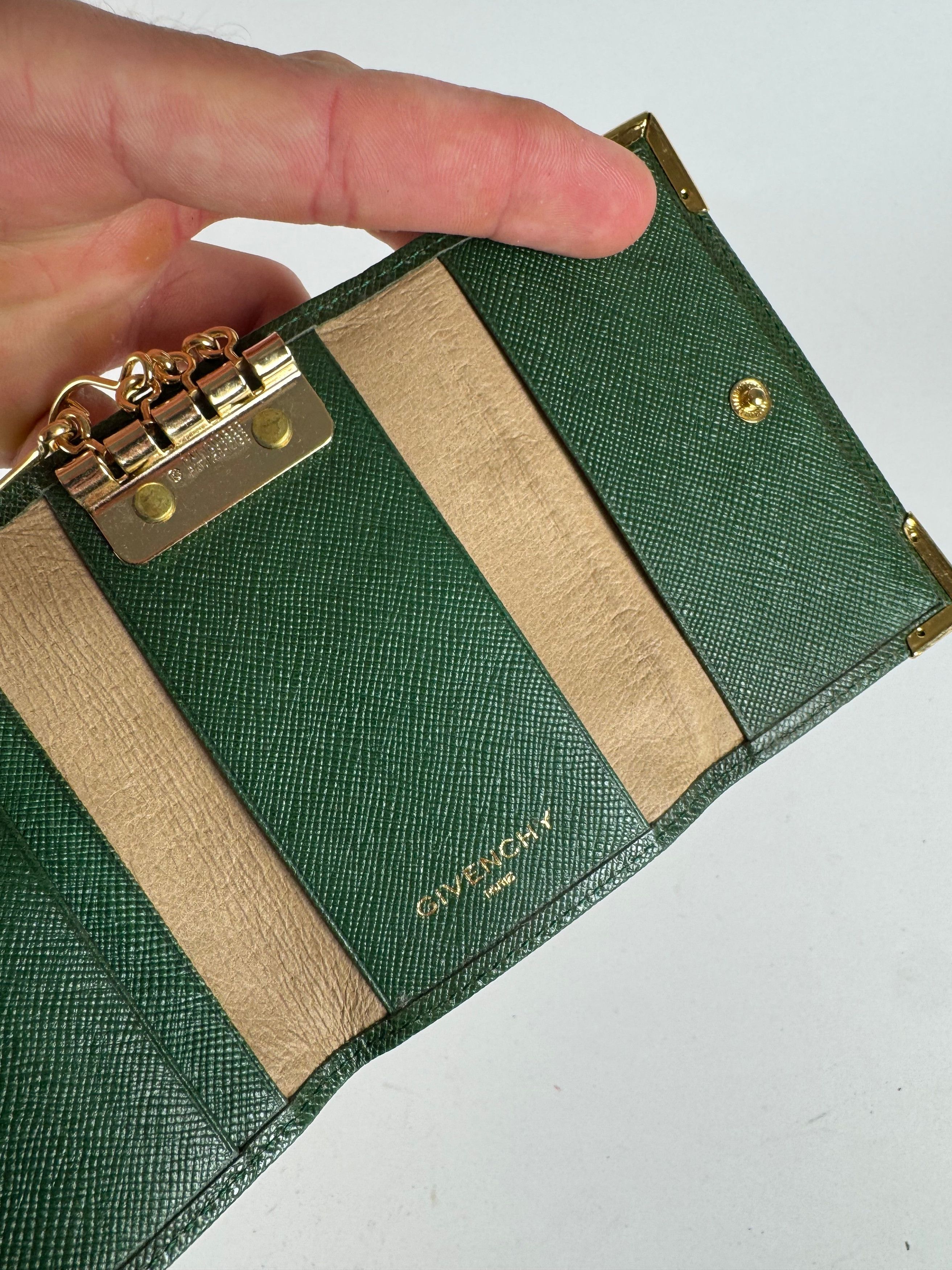 Givenchy Vintage Leather key holder green Size ONE SIZE - 6 Thumbnail