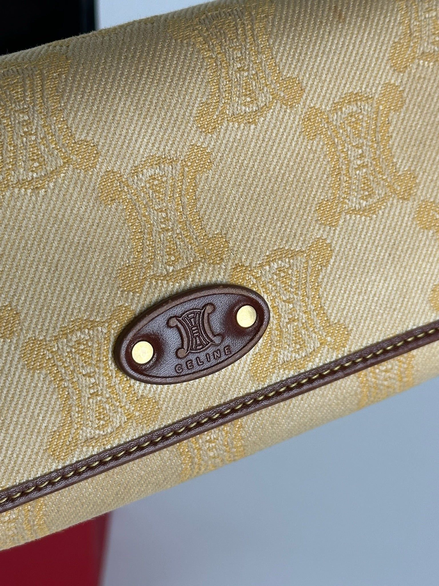 Celine Vintage Paris Monogram Wallet cream brown Size ONE SIZE - 11 Thumbnail