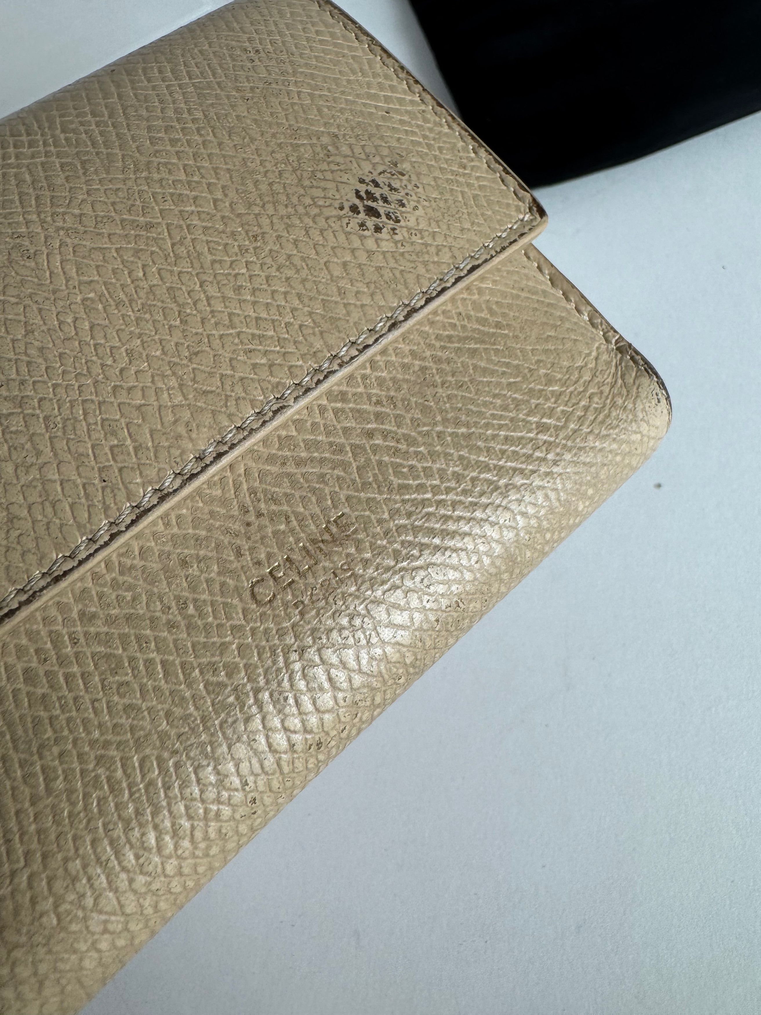 Celine Vintage Paris Leather Walket beige Size ONE SIZE - 3 Thumbnail
