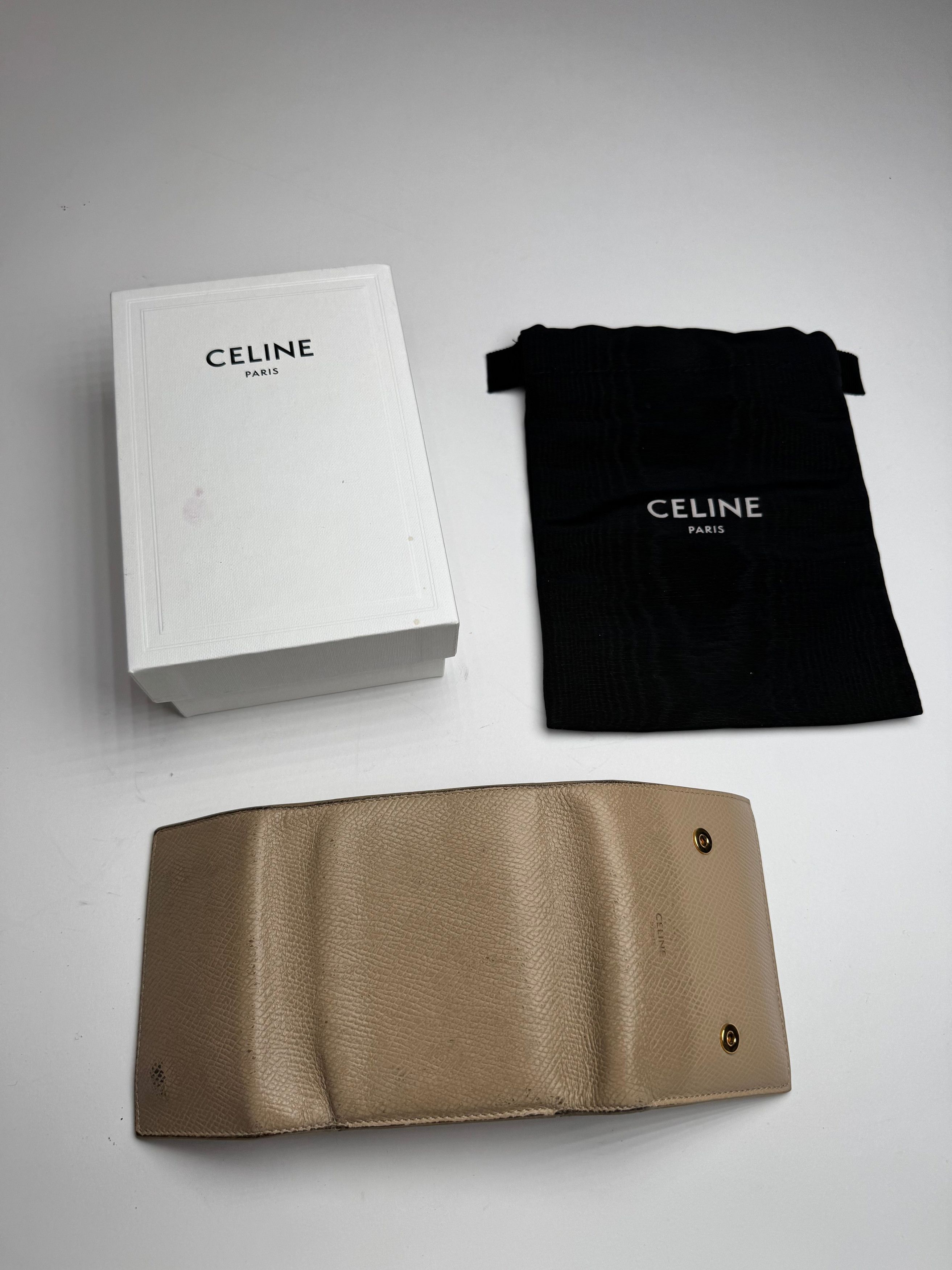 Celine Vintage Paris Leather Walket beige Size ONE SIZE - 8 Thumbnail