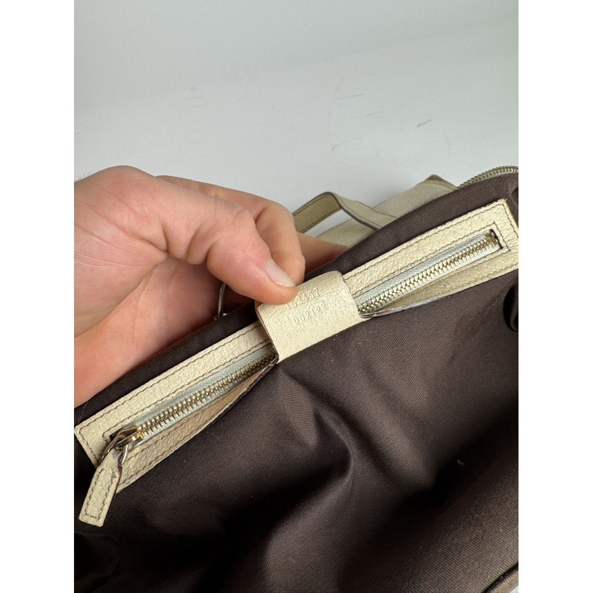 Gucci Jackie Vintage Beige Cotton Handbag Size ONE SIZE - 4 Thumbnail
