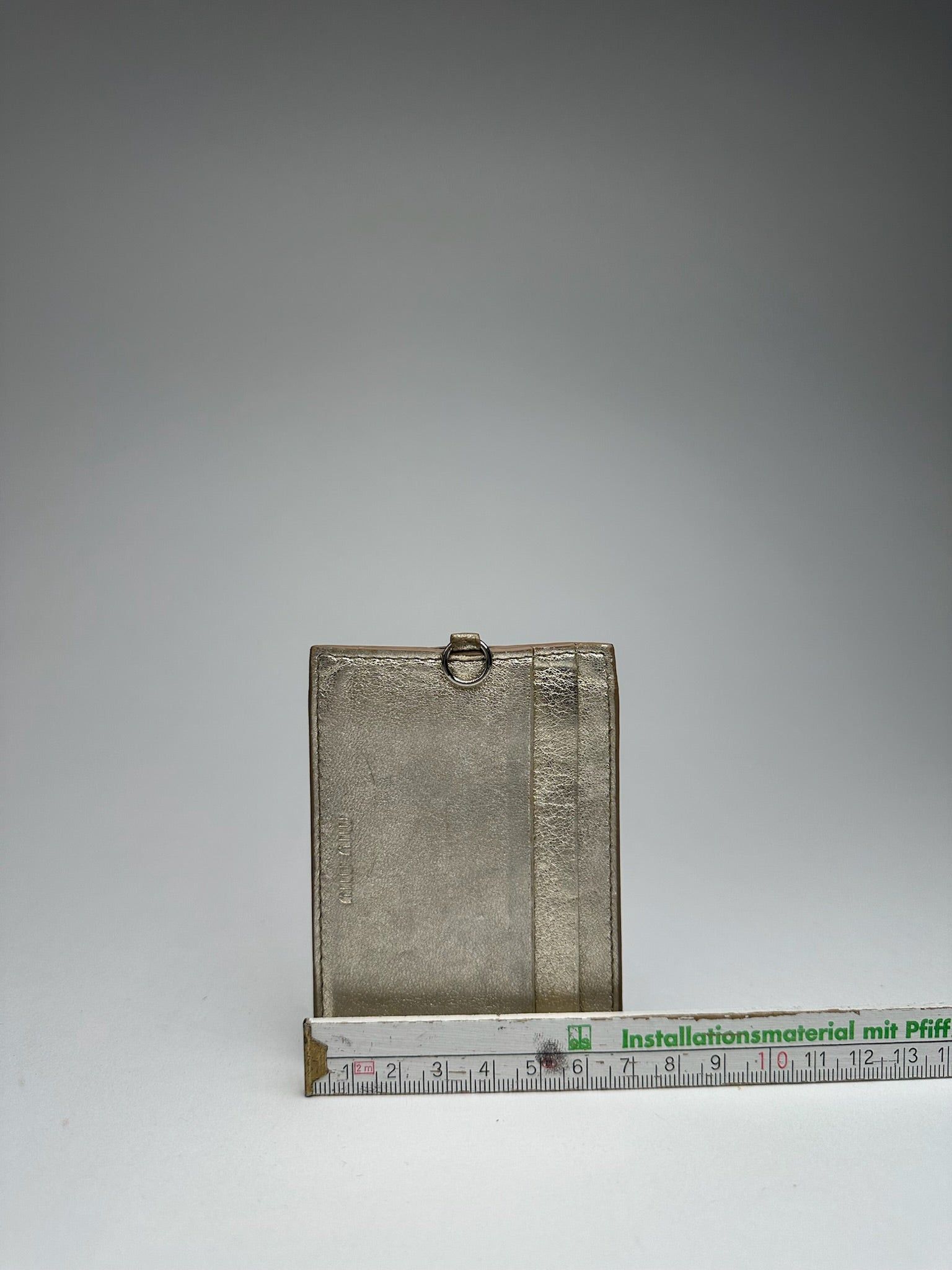 Miu Miu Vintage Leather Card holder silver Size ONE SIZE - 5 Thumbnail