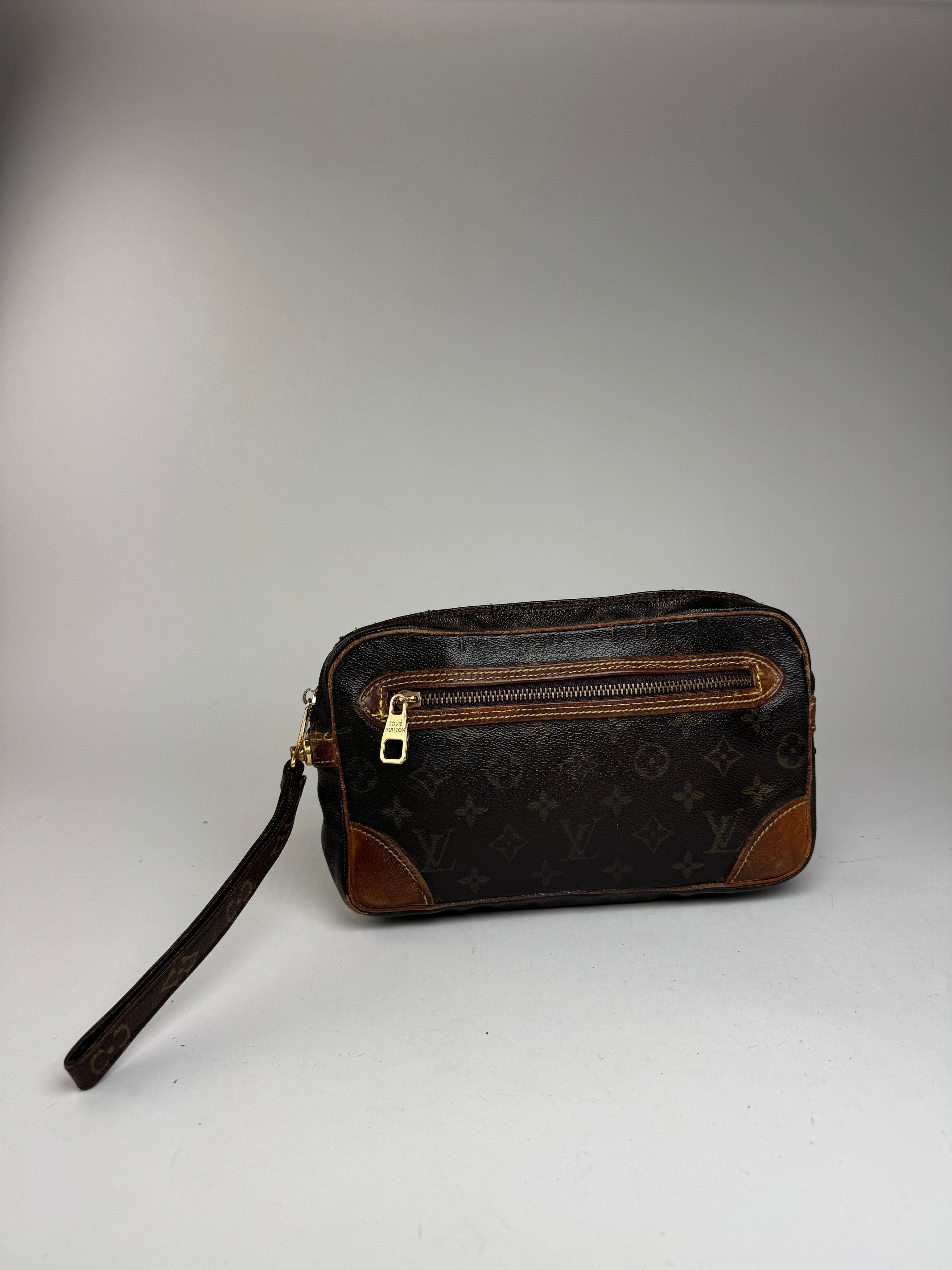 Louis Vuitton Vintage Monogram Leather Clutch brown Size ONE SIZE - 7 Thumbnail