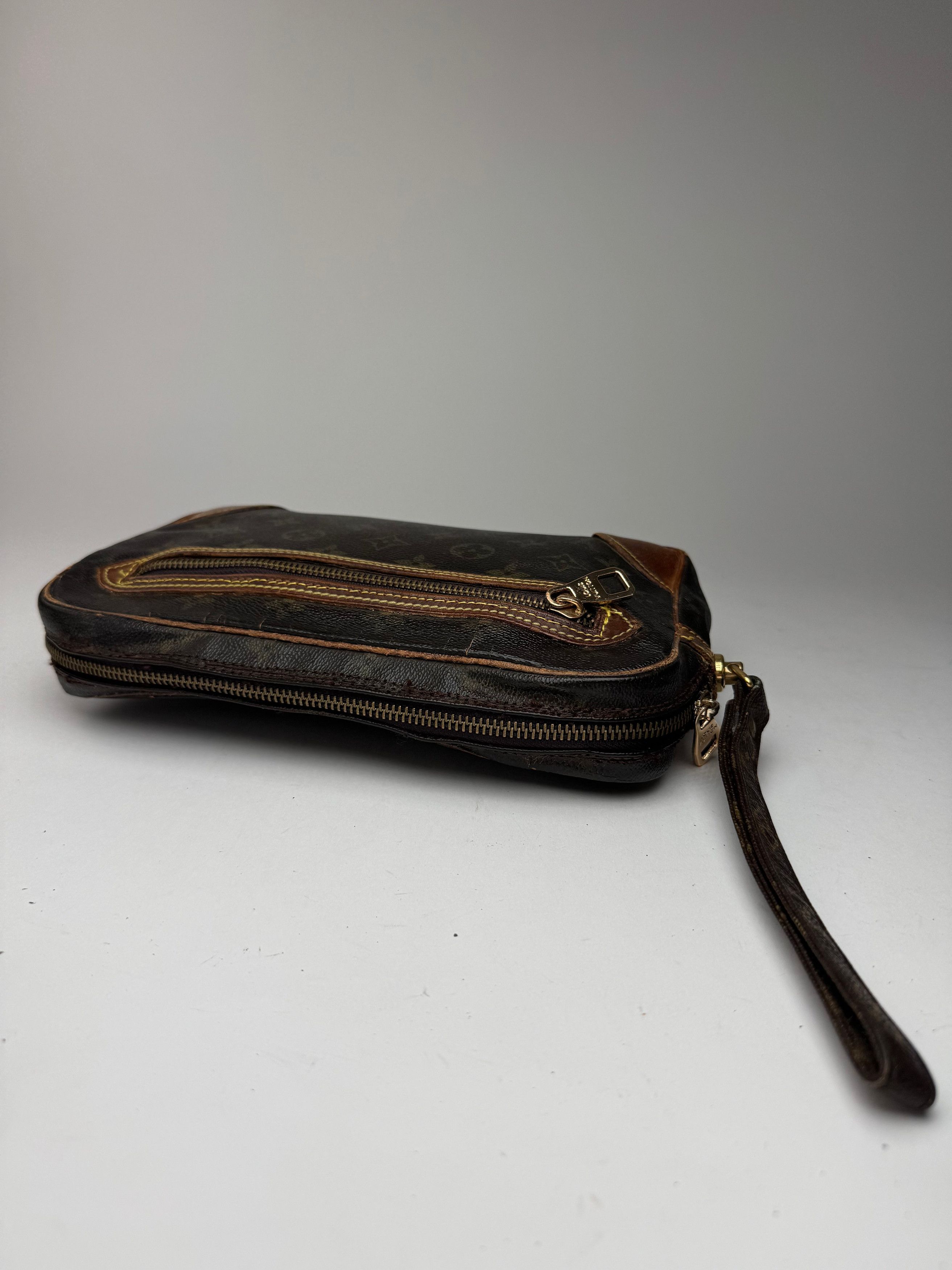 Louis Vuitton Vintage Monogram Leather Clutch brown Size ONE SIZE - 10 Thumbnail